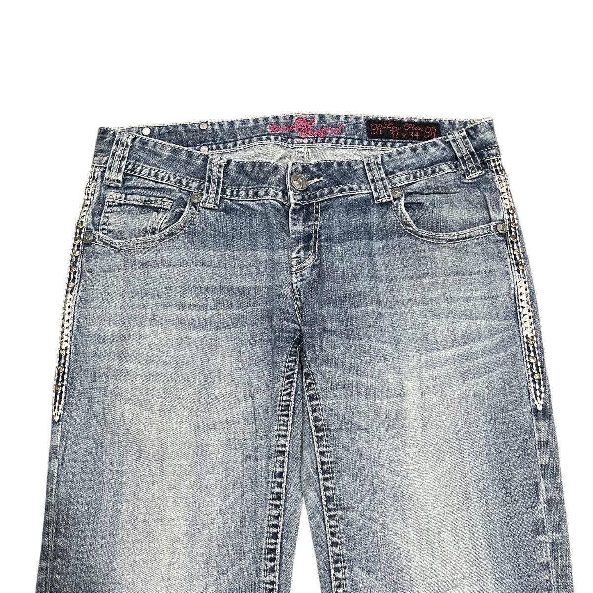 14th Addiction 2000s Style Love Rise Flared Denim Pant Lgb Style Ifsix Size US 34 / EU 50 - 4 Thumbnail