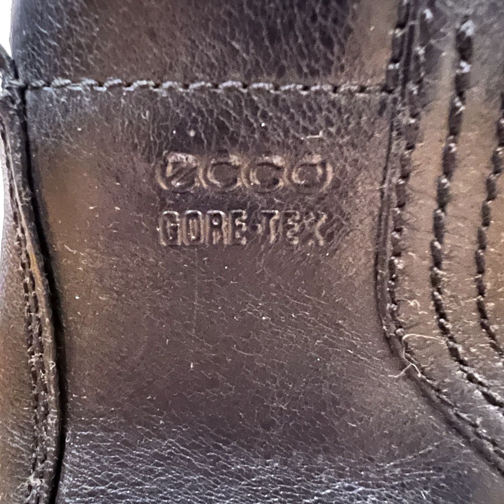 Ecco Ecco Gore Tex Atlanta Plain Leather Boot Men US 11 45 Black Waterproof Cushioned Zip City Bootie Size US 11 / EU 44 - 3 Thumbnail