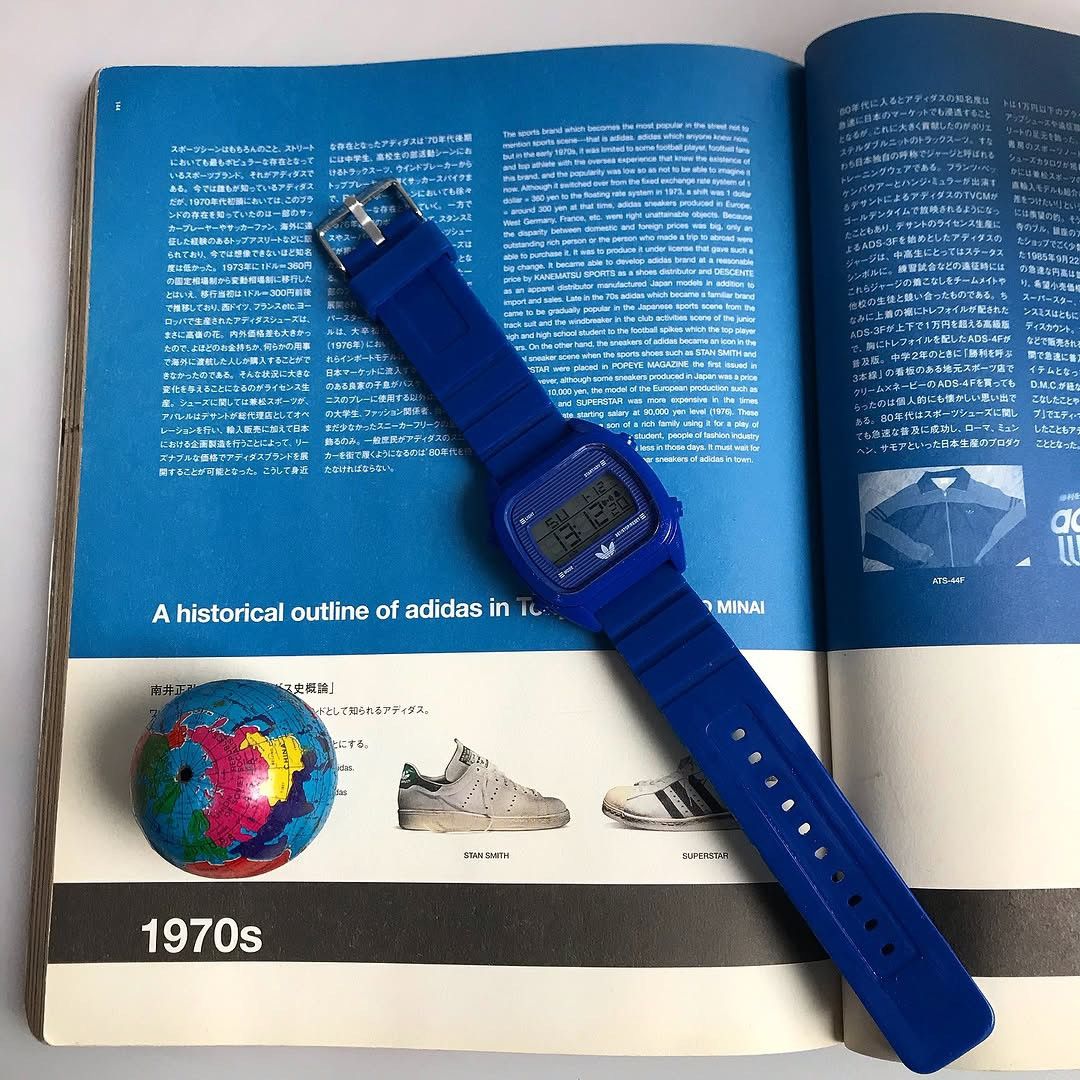 Adidas × Vintage Adidas Trefoil Watch Originals blue Og Watch water resist ag Size ONE SIZE - 3 Thumbnail