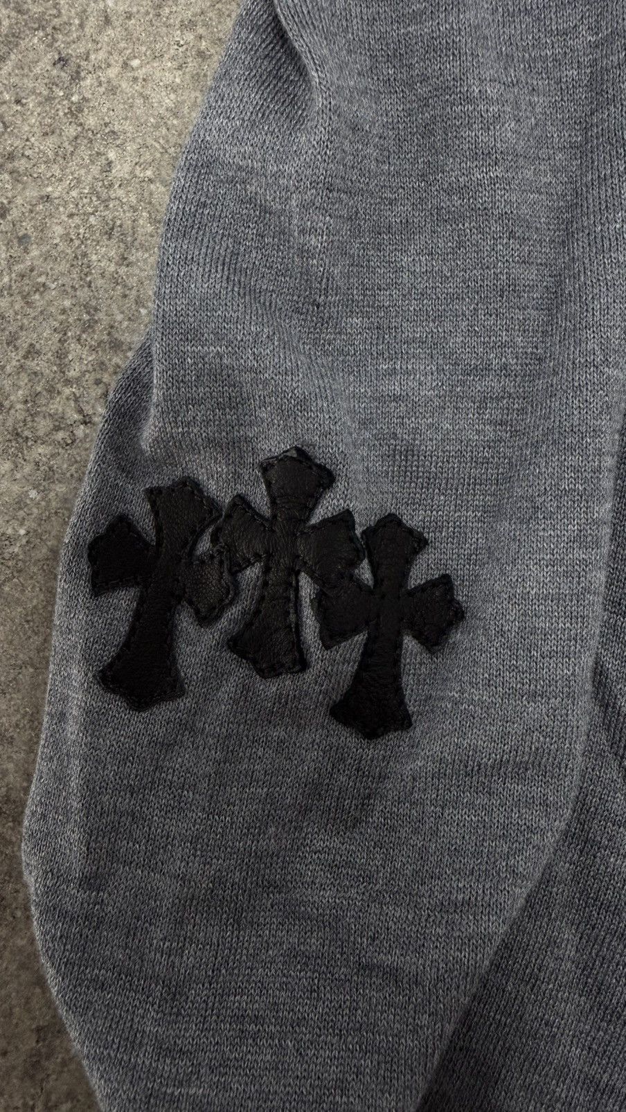 Chrome Hearts Chrome Hearts Cross Patch Silk Raglan Long Sleeve Tee Size US XL / EU 56 / 4 - 4 Thumbnail