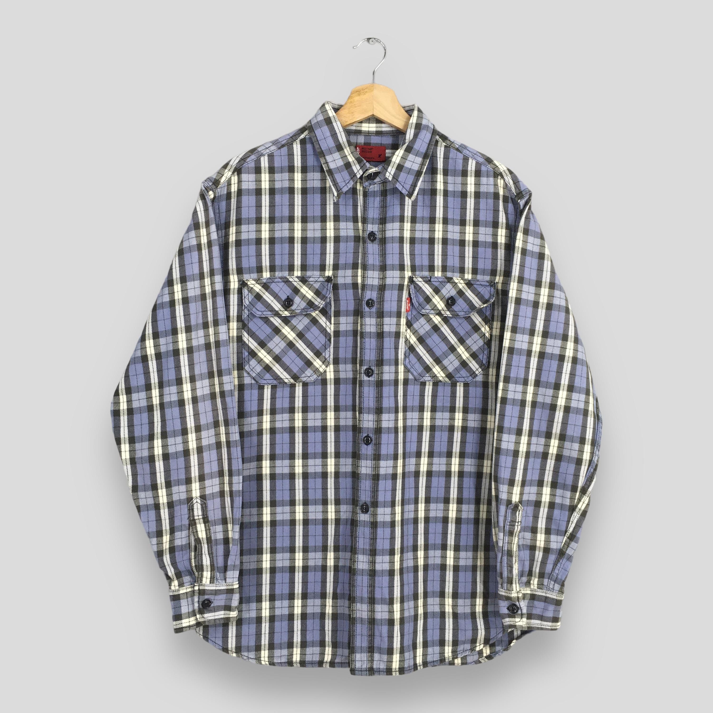 Flannel × Levi's × Levi's Vintage Clothing Vintage Y2K Levis Strauss Checkered Shirt Medium Size US M / EU 48-50 / 2 - 1 Thumbnail