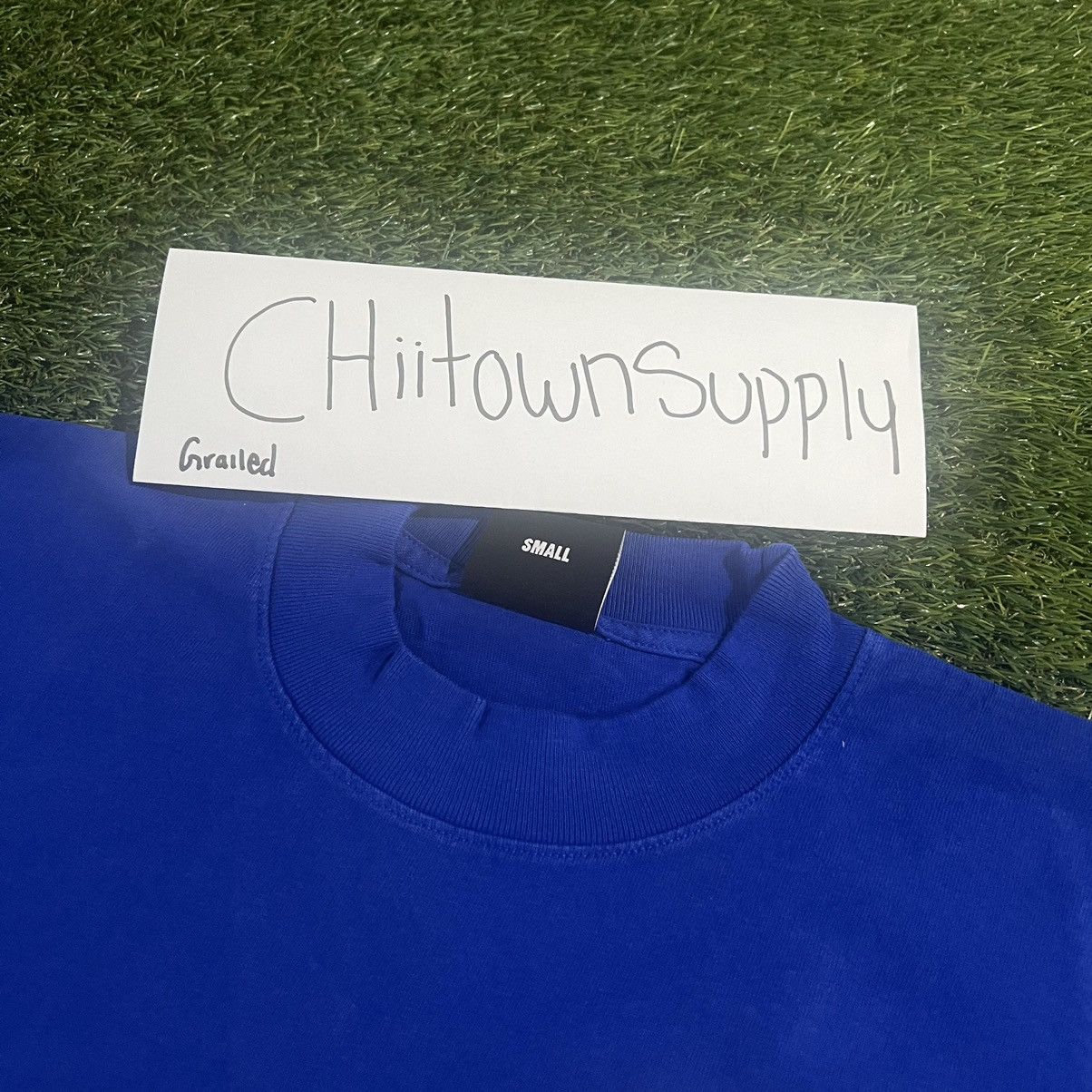 Revenge Revenge Basic Embroidered Logo Tee Blue Size Small Size US S / EU 44-46 / 1 - 4 Thumbnail