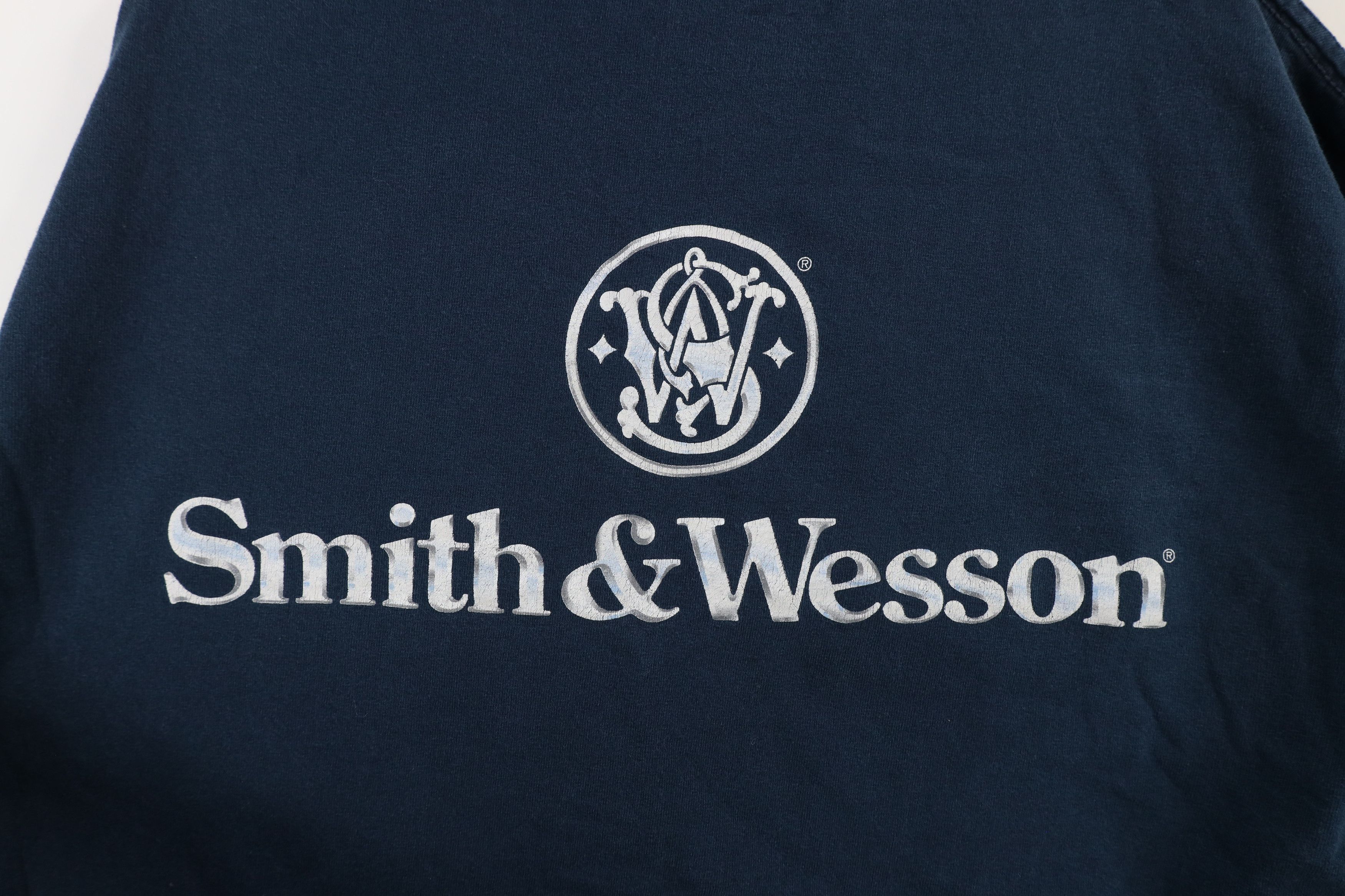 Vintage Vintage Y2K Smith & Wesson Spell Short Sleeve T-Shirt Blue Size US L / EU 52-54 / 3 - 7 Thumbnail