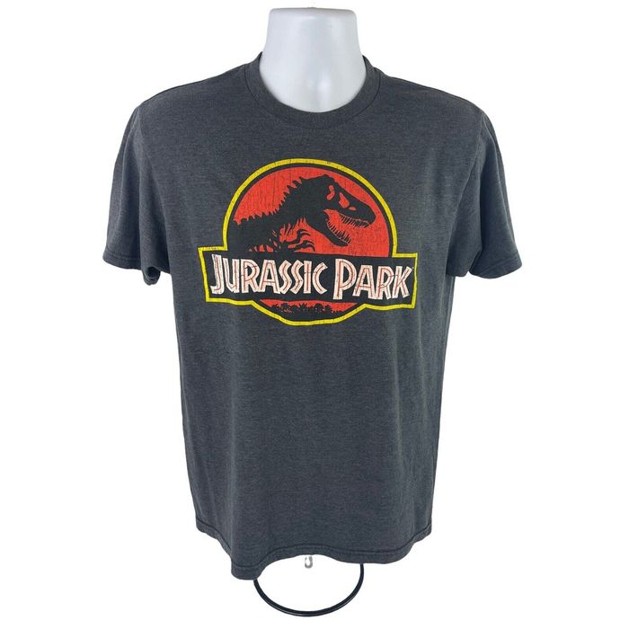 Vintage Jurassic Park Shirt Adult Medium Gray T Rex T Shirt Grailed 7440