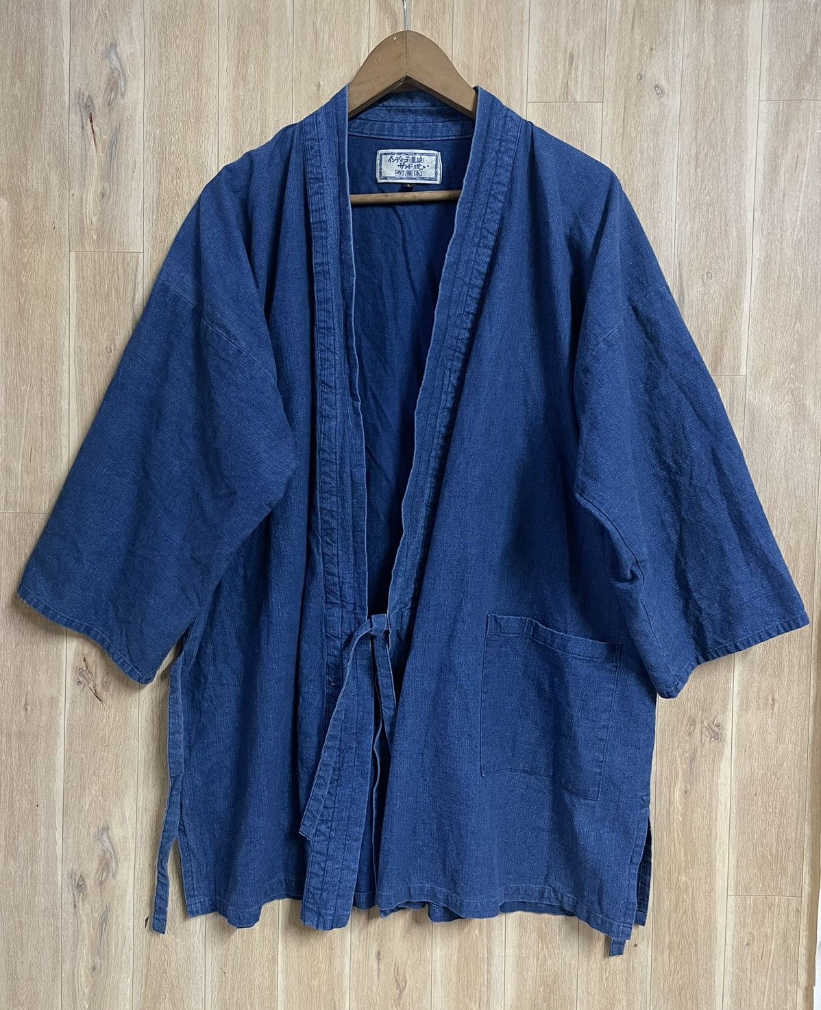 Indigo × Japanese Brand Vintage Kimono Indigo Fabric Japan L Kapital Insipired Rare Size US L / EU 52-54 / 3 - 3 Thumbnail