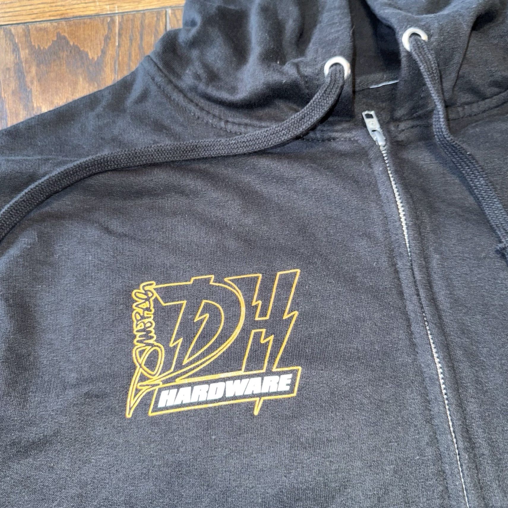 Doublet Dimebag Darrell Full Zip Hoodie Hardware Double Sided Mens Hoodie Black 28 long by 21.75 Graphic Print Zip Pockets Cotton Fleece Size US M / EU 48-50 / 2 - 5 Thumbnail