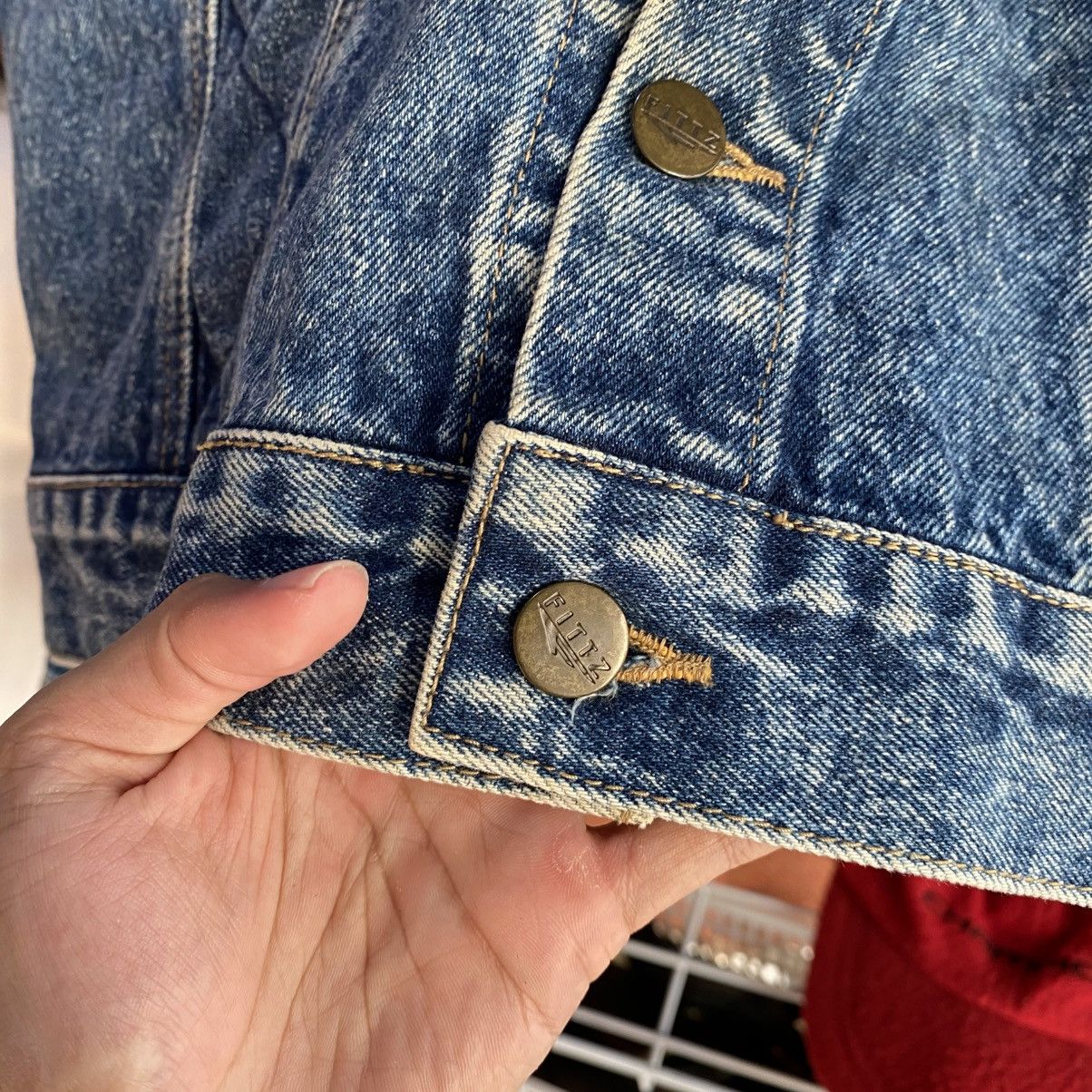 Japanese Brand Vintage Fittz International Denim Jacket Size US S / EU 44-46 / 1 - 5 Thumbnail