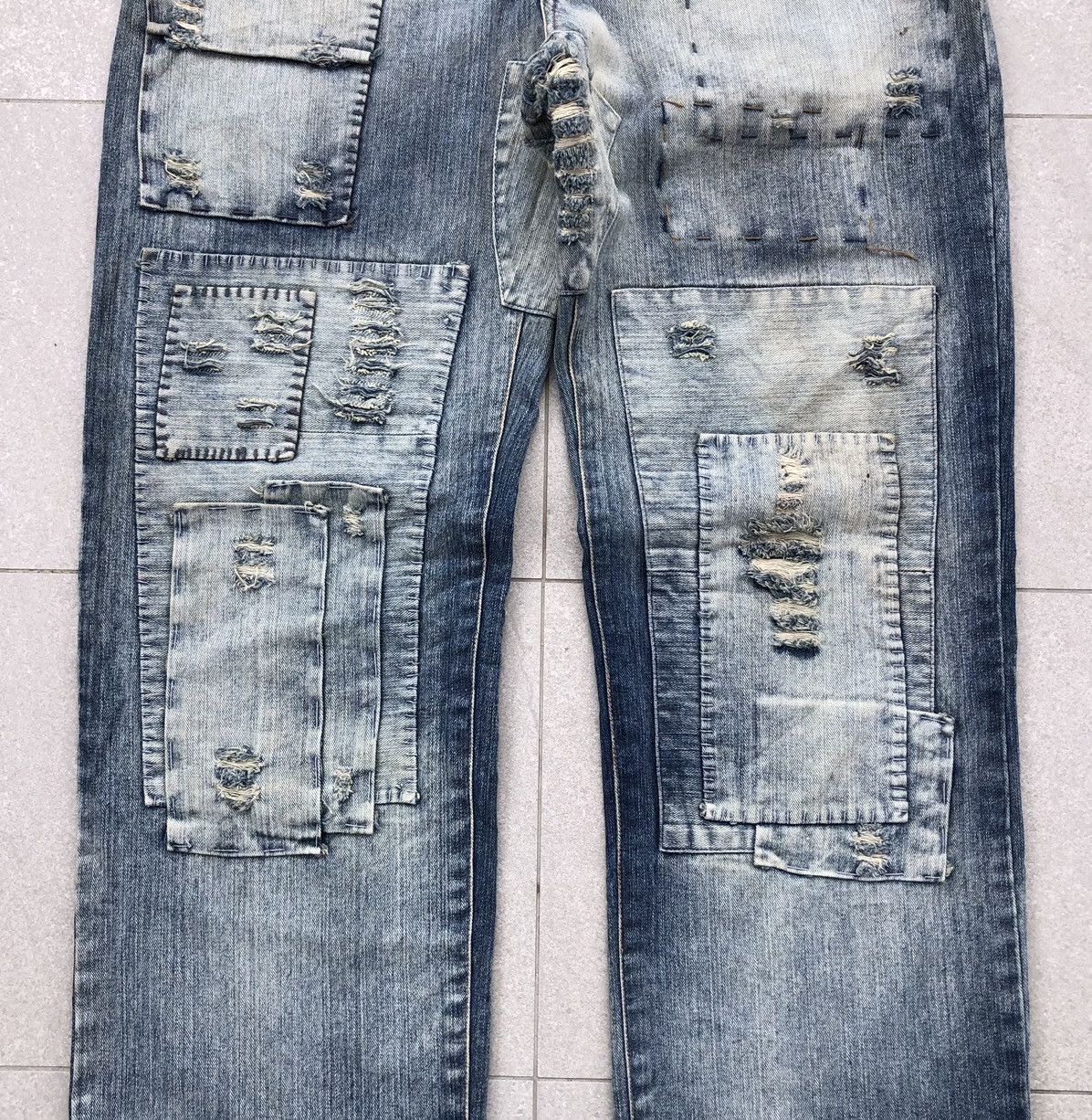 Japanese Brand CIRCUM Embroidery Patchwork Pant Kapital Archive Inspired Size US 33 - 4 Thumbnail