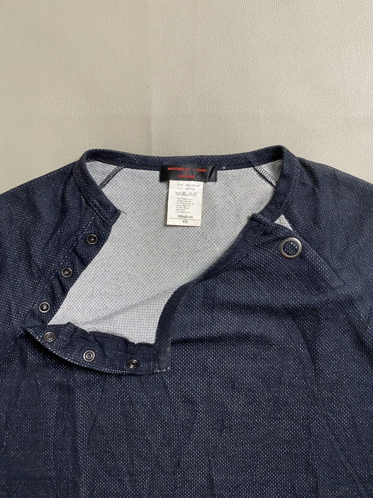 If Six Was Nine × Japanese Brand × Le Grande Bleu (L.G.B.) National Name Asymmetrical Button Tshirt Archive Size US M / EU 48-50 / 2 - 4 Thumbnail