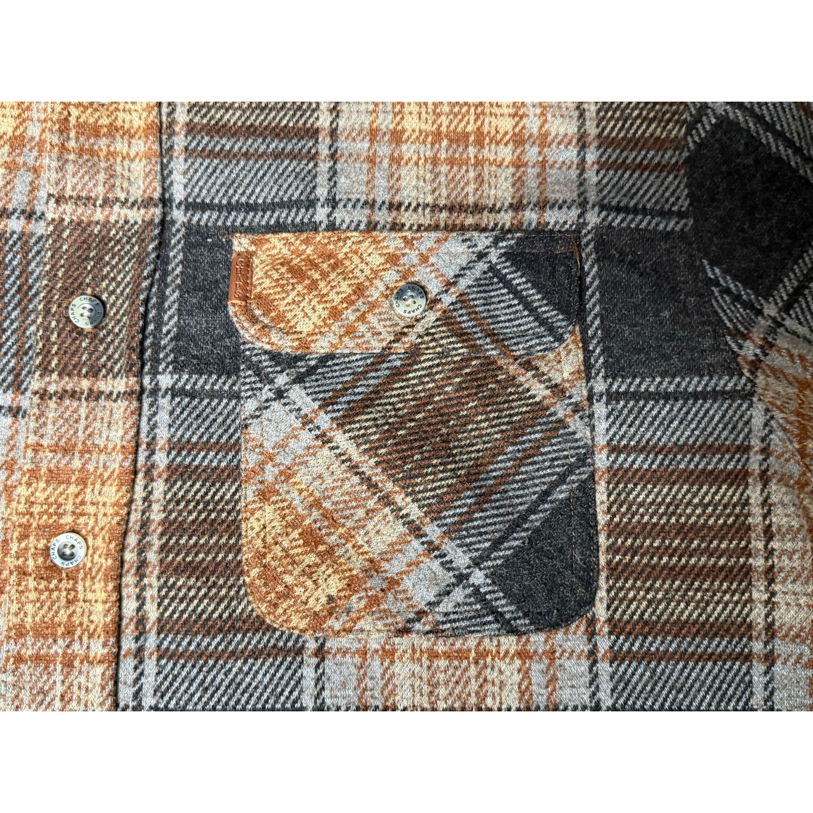 Chaps Chaps Flannel Stretch Knit Button Up Shirt 2XL Size US XXL / EU 58 / 5 - 4 Thumbnail