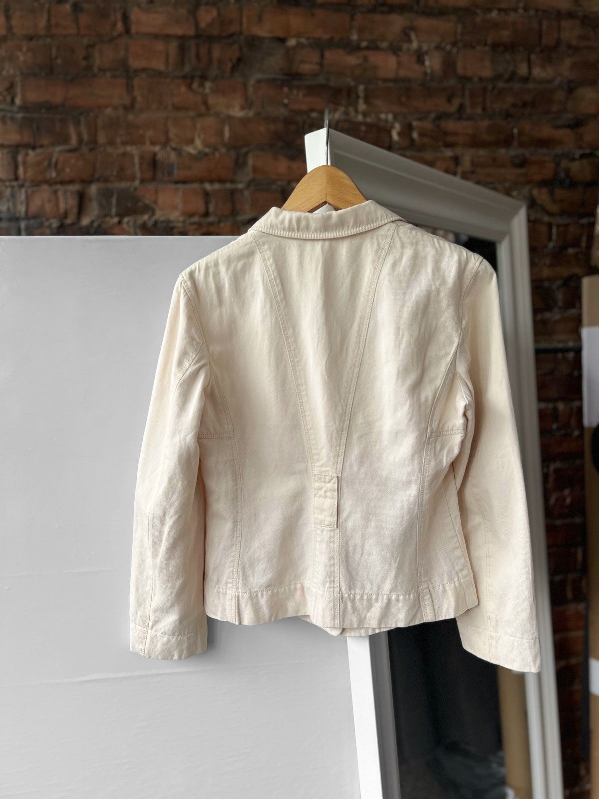 Designer MarcCain Women’s Beige Long Sleeve Blazer Jacket Pockets Size S / US 4 / IT 40 - 2 Thumbnail