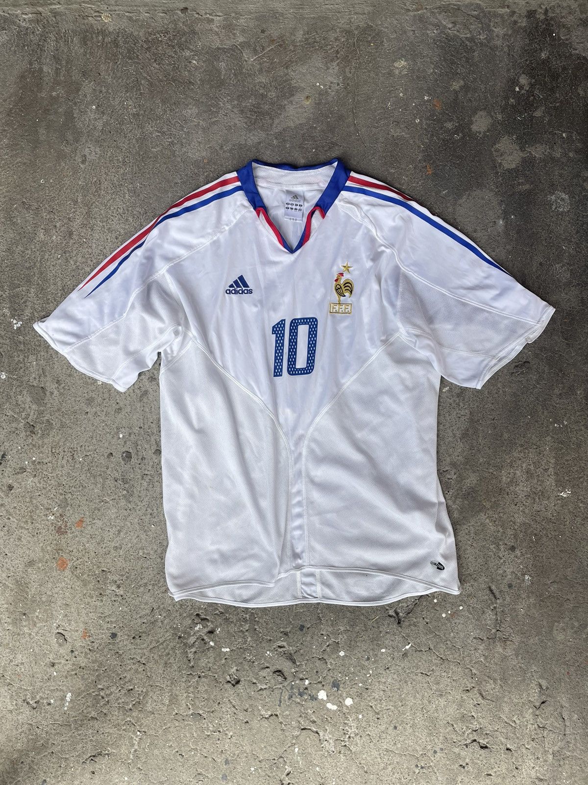 Adidas × Vintage Vintage F.F.F. 2004 Zinedine Zidane #10 Size US XL / EU 56 / 4 - 1 Thumbnail