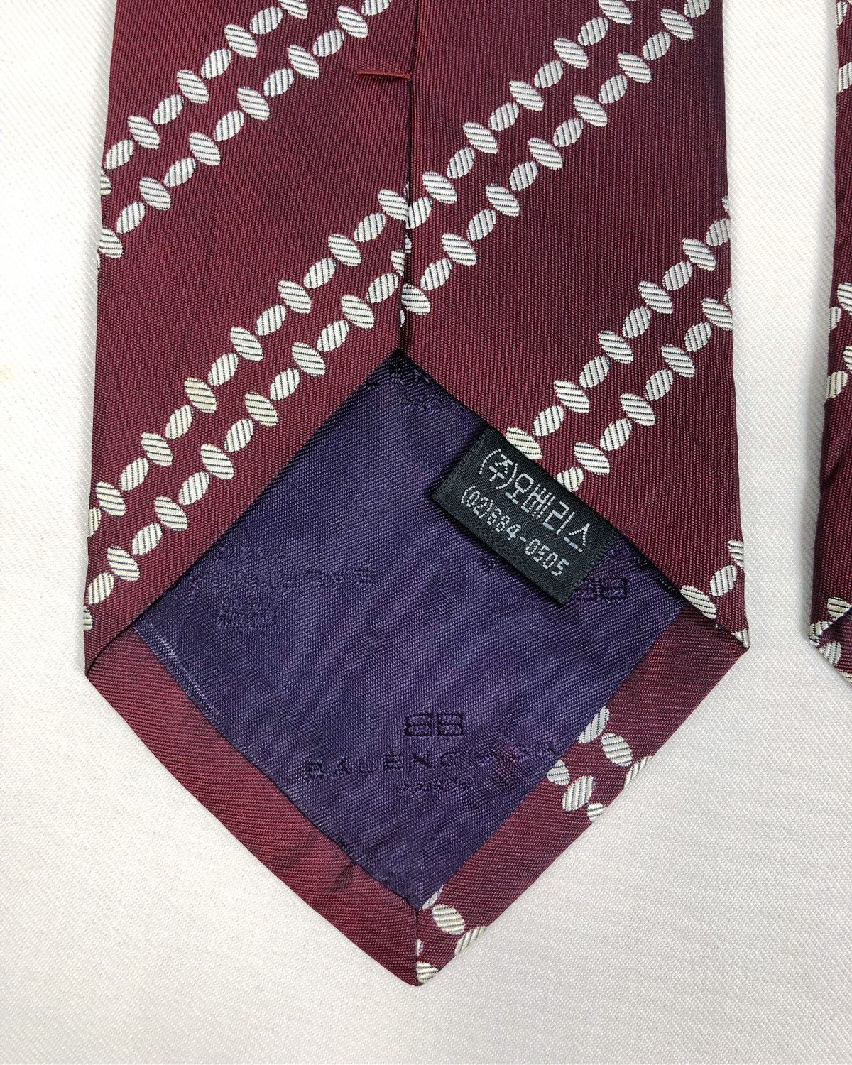 Balenciaga Rare Vintage Balenciaga Stripes Silk Tie Size ONE SIZE - 5 Thumbnail