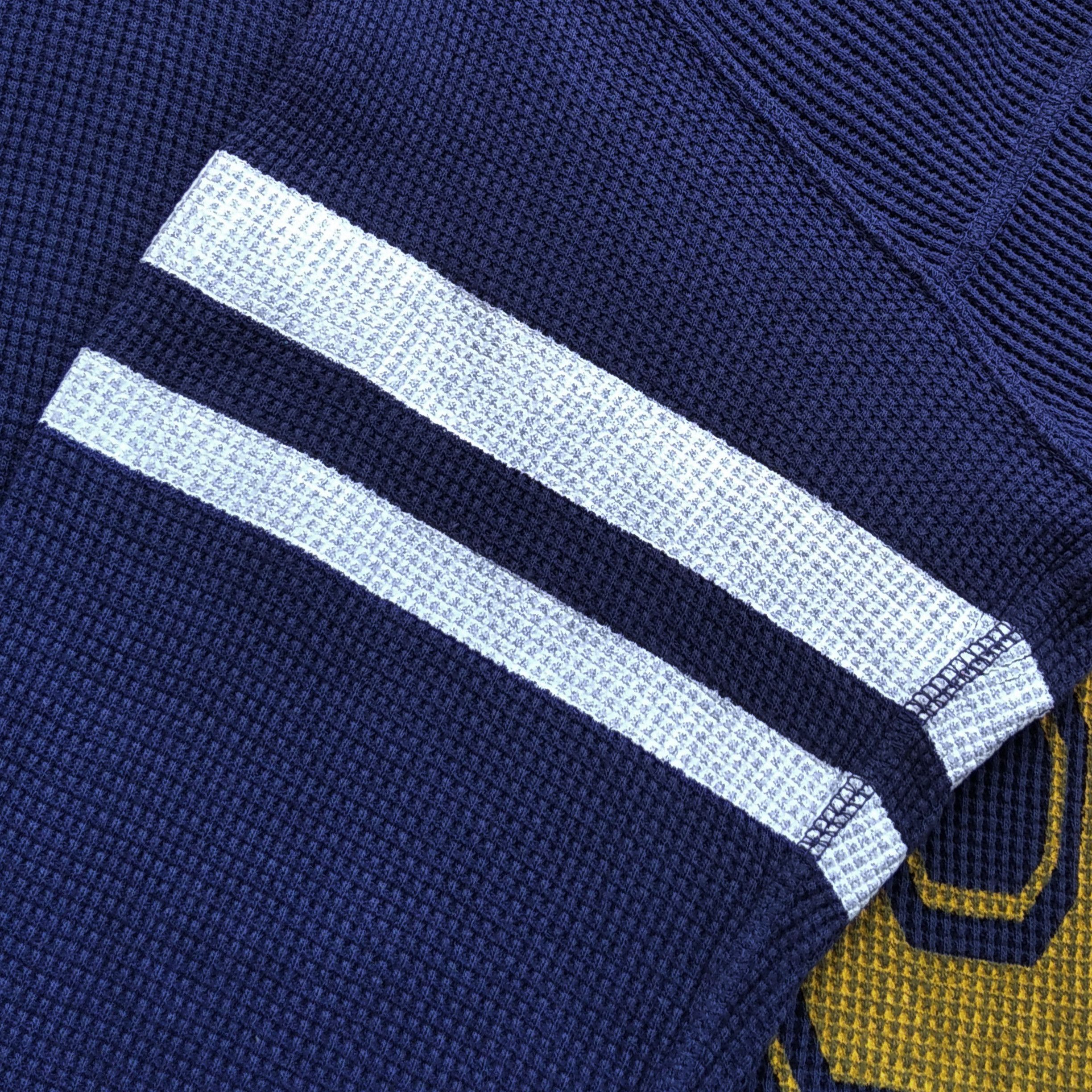 Momotaro Jeans Vintage 00's MOMOTARO Indigo Thermal Longsleeve Size S / US 4 / IT 40 - 5 Thumbnail