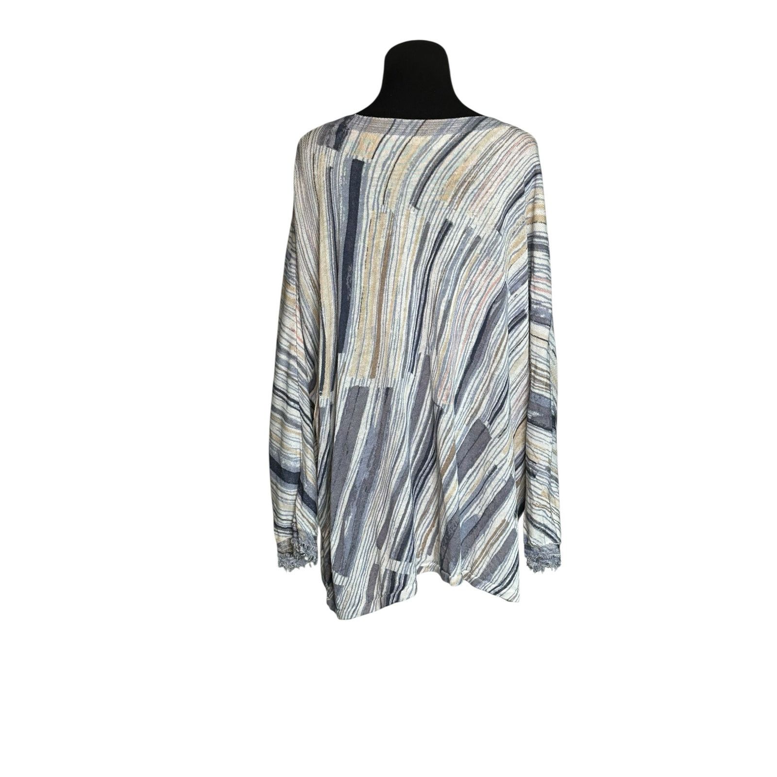 NIC+ZOE Nic + Zoe blue stripes lightweight tunic sweater size 3X Size 3XL / US 20-22 - 9 Thumbnail