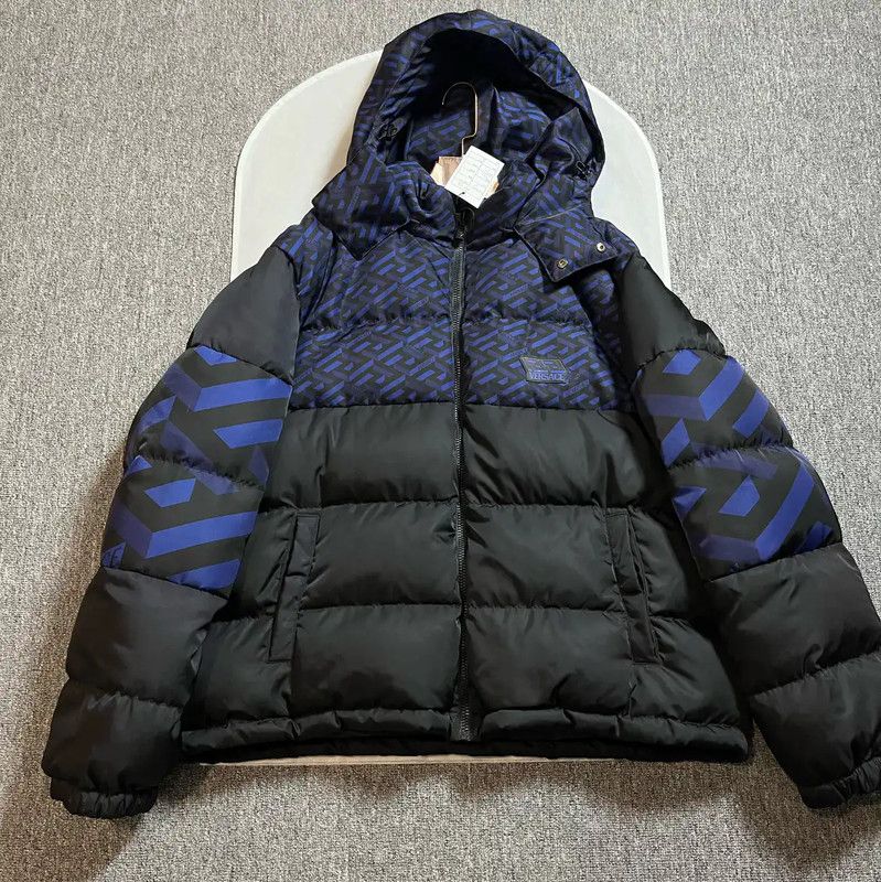 Versace Versace Men's Winter Black Puffer Jacket 0089 Size US M / EU 48-50 / 2 - 1 Thumbnail