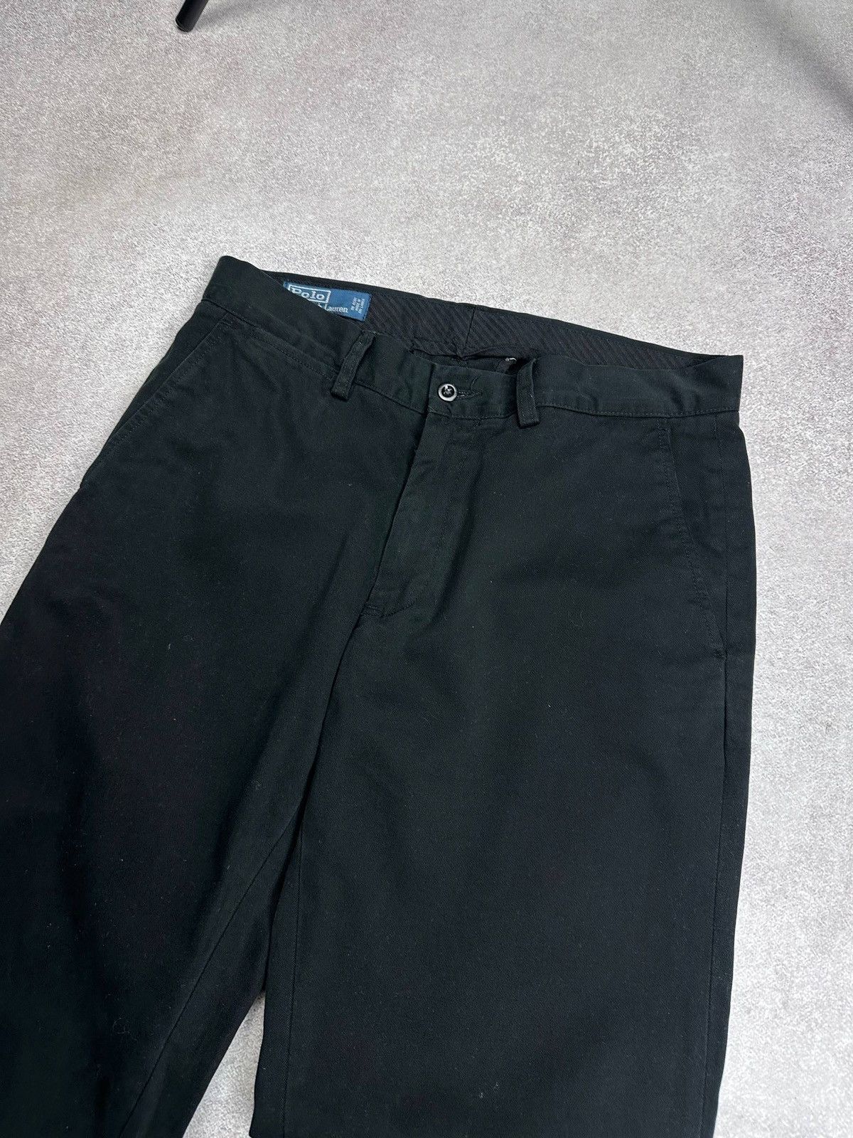 Polo Ralph Lauren Vintage Polo Ralph Lauren Black Chino Pants Y2K Rare 32x34 Size US 32 / EU 48 - 3 Thumbnail