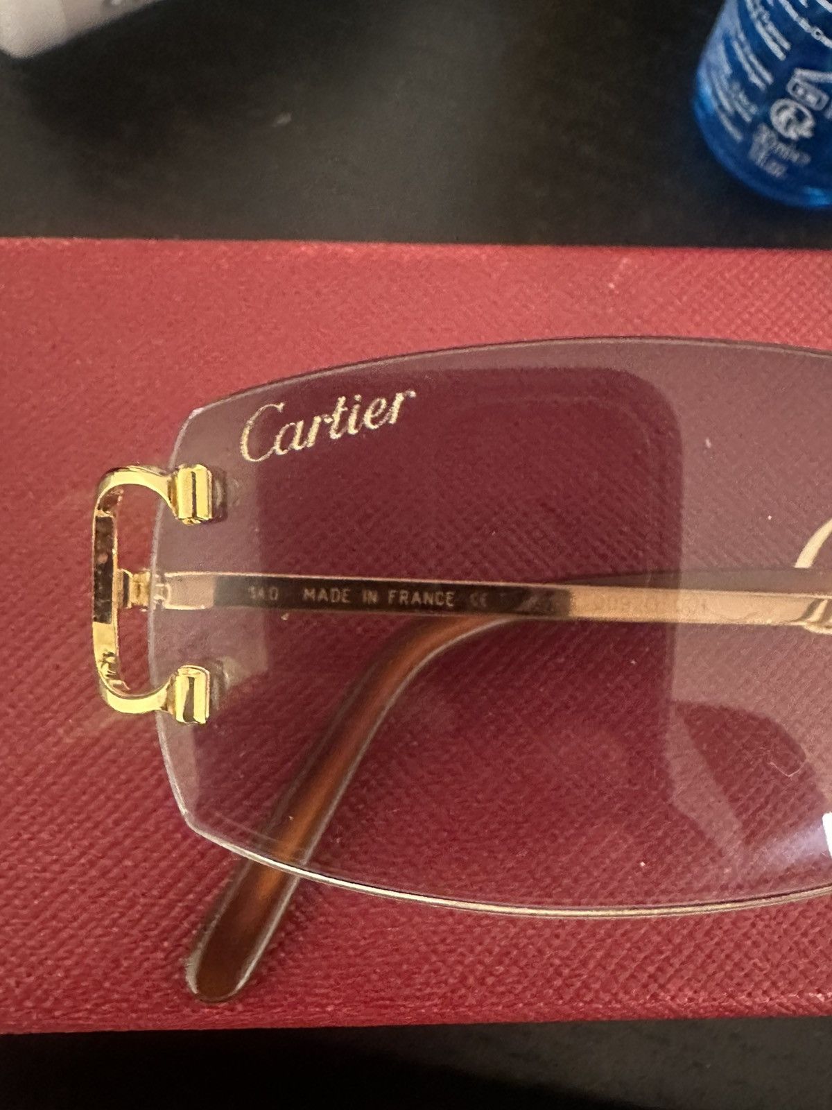 Cartier Cartier Big C Glasses with Gold Detail & Black Lens Size ONE SIZE - 2 Thumbnail