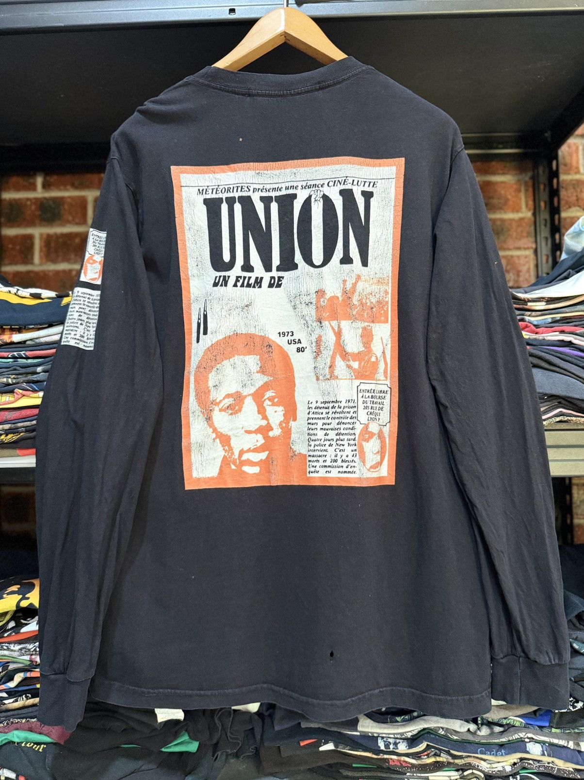 Vintage Vintage Union LA Un Film De Long Sleeve Tee Size US L / EU 52-54 / 3 - 1 Thumbnail