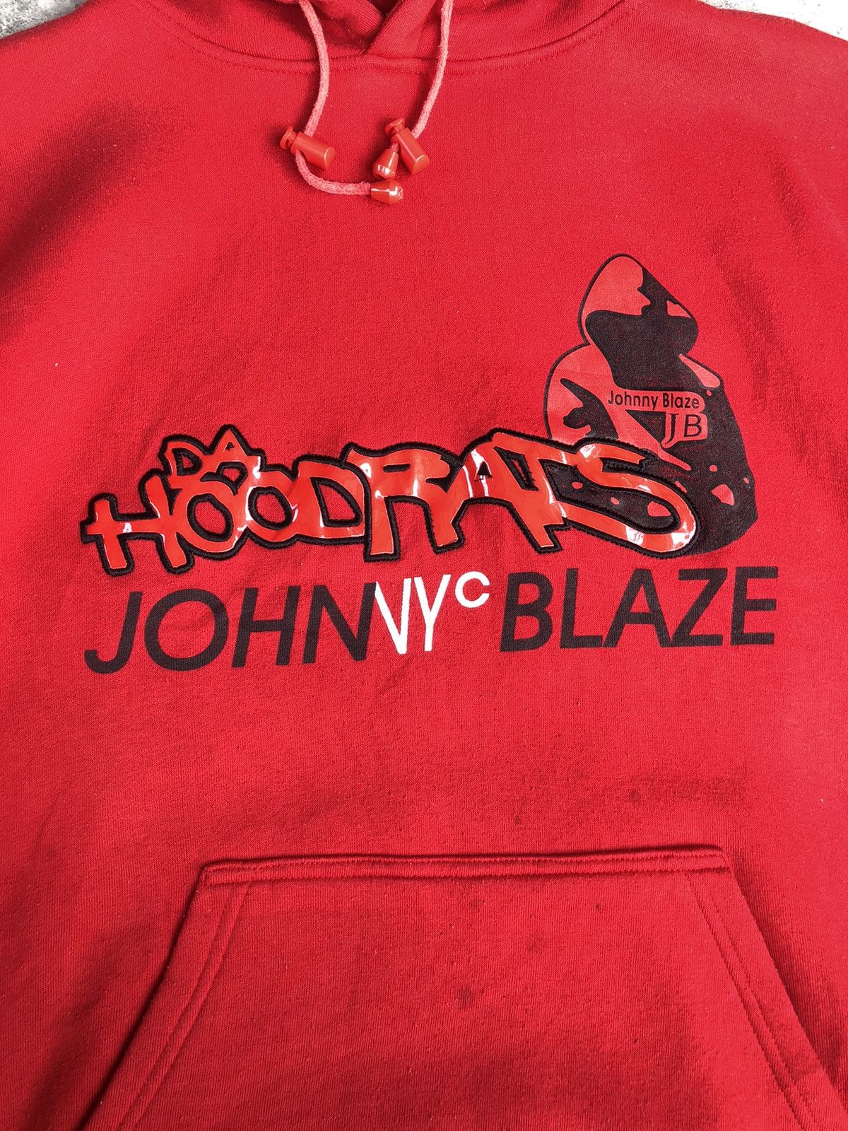 Vintage Johnny Blaze Embroidered Swearshirt Hoodie Size US L / EU 52-54 / 3 - 3 Thumbnail