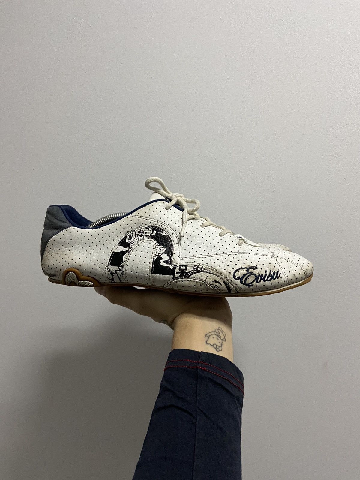 Evisu × Vintage Evisu big seagull logo sneakers vintage Size US 14 / EU 47 - 2 Thumbnail