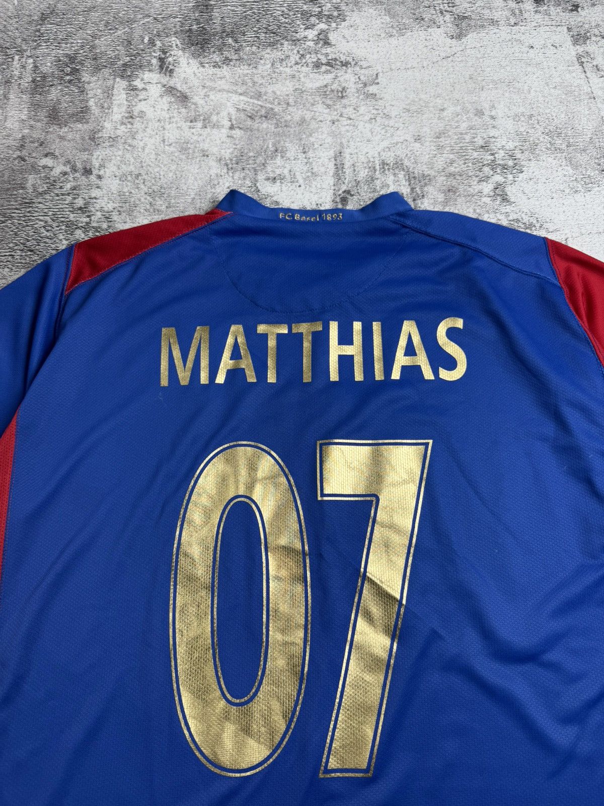 Nike BASEL 2006/2008 Matthias Nike Bloke core Soccer Football Fan T Shirt Jersey Kit Size US L / EU 52-54 / 3 - 17 Thumbnail
