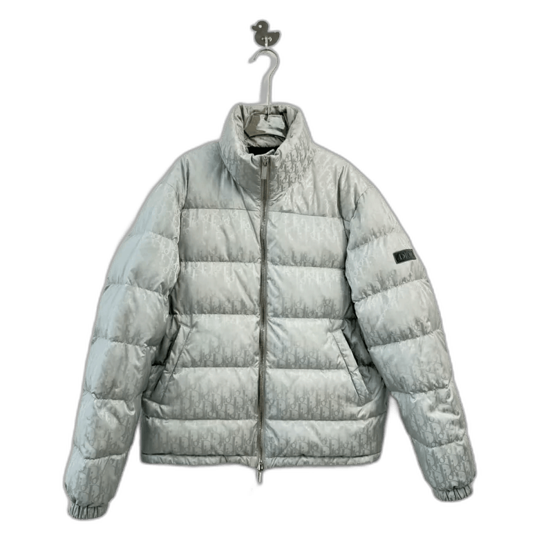 Dior Dior Classic Logo Padded Jacket Silver-yf Size US L / EU 52-54 / 3 - 1 Thumbnail