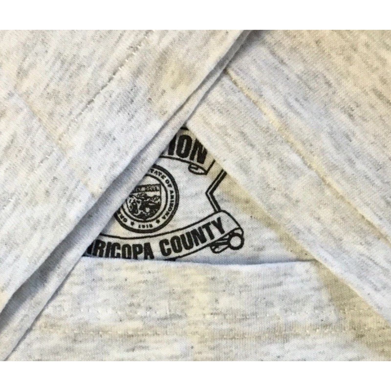 Vintage VINTAGE 90s Maricopa County Detention Officer Academy Shirt M Arizona Police College Shirt Graphic Tee Mens Gray Size US M / EU 48-50 / 2 - 5 Thumbnail