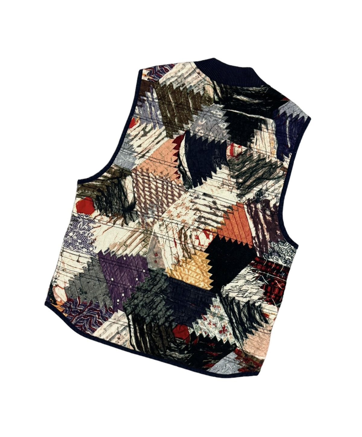 Denim & Supply Ralph Lauren × RRL Ralph Lauren Ralph Lauren Vest Jacket Southwestern Najavo Patchwork Ranch Size 42S - 9 Thumbnail