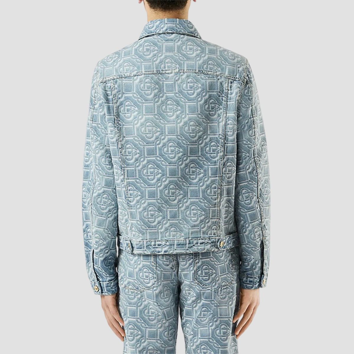 Casablanca Casablanca Bleached Denim Jacket Monogram Size US M / EU 48-50 / 2 - 3 Thumbnail