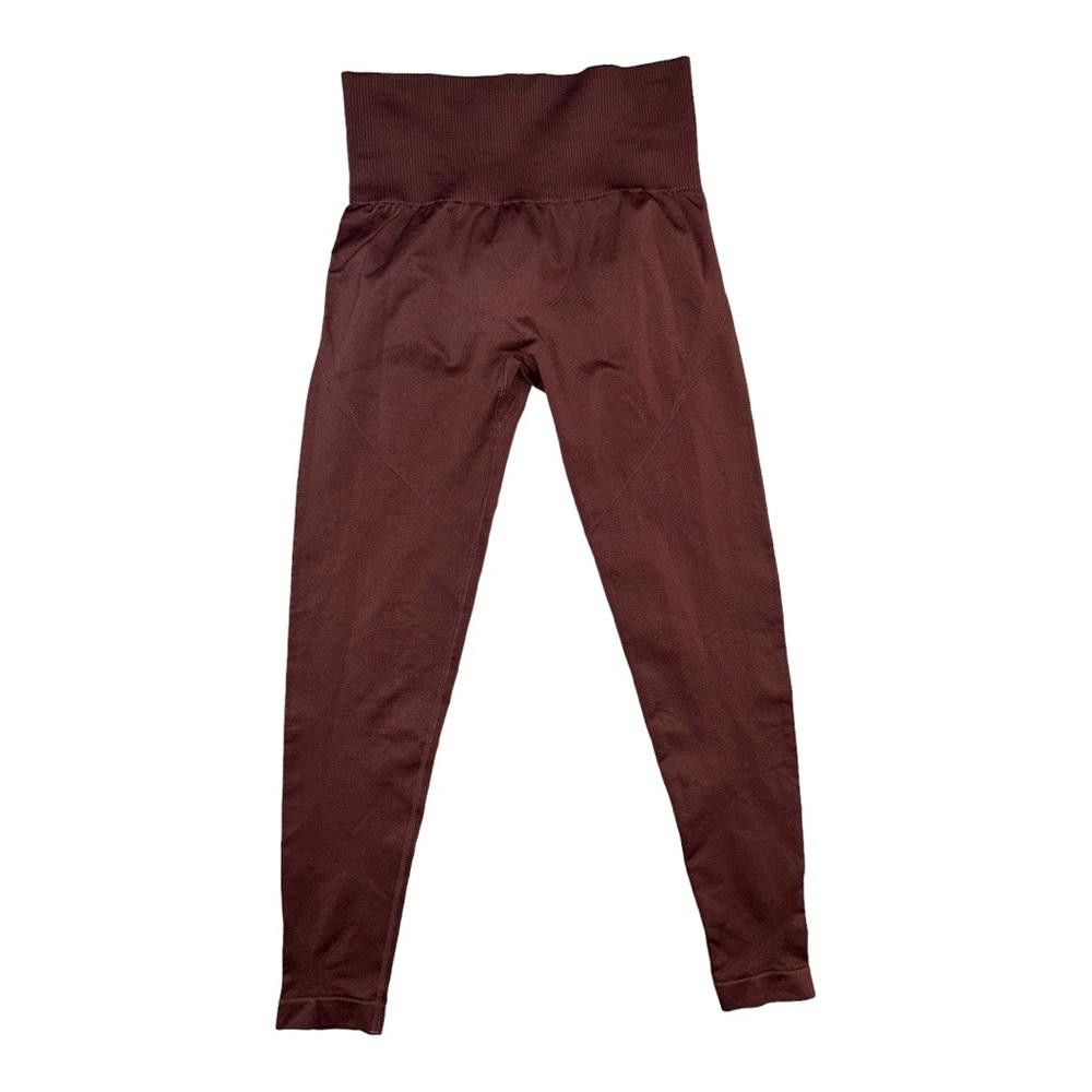 Designer NWOT Mauve High Waist Compression Workout Leggings M Size 32" / US 10 / IT 46 - 2 Thumbnail
