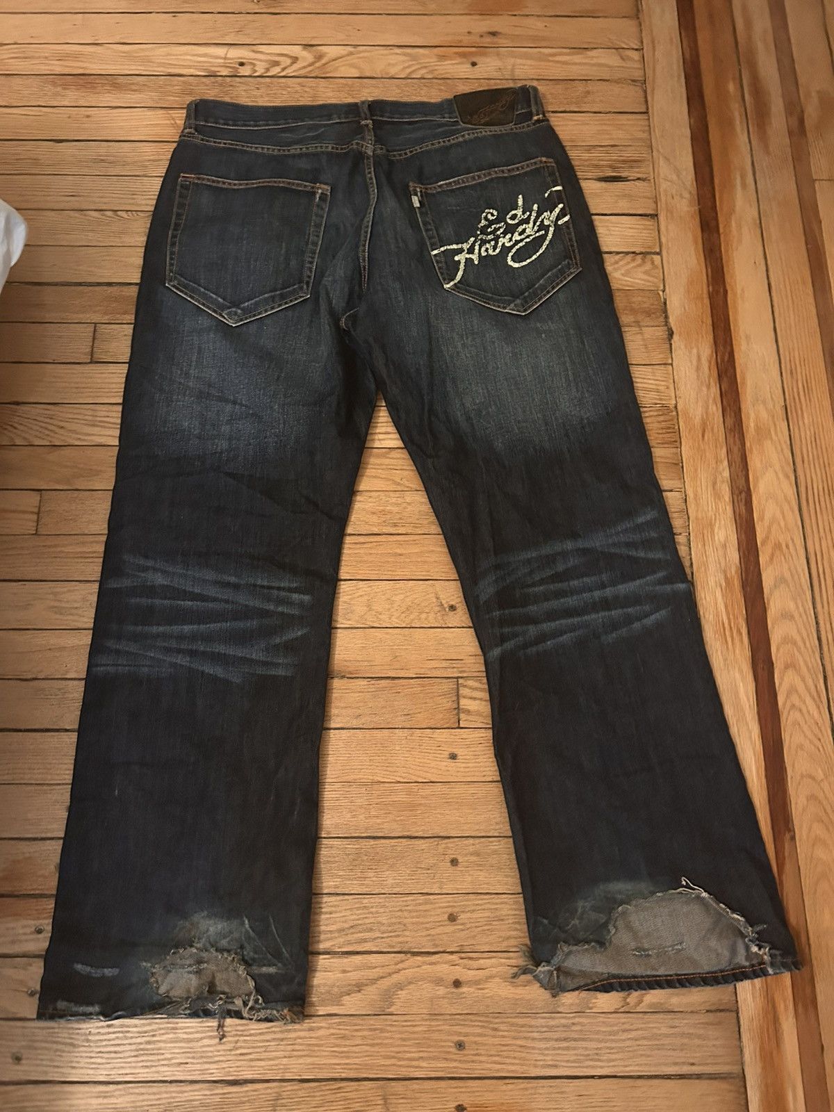 Designer × Ed Hardy Incredibly baggy ed hardy jeans Size US 40 / EU 56 - 2 Thumbnail