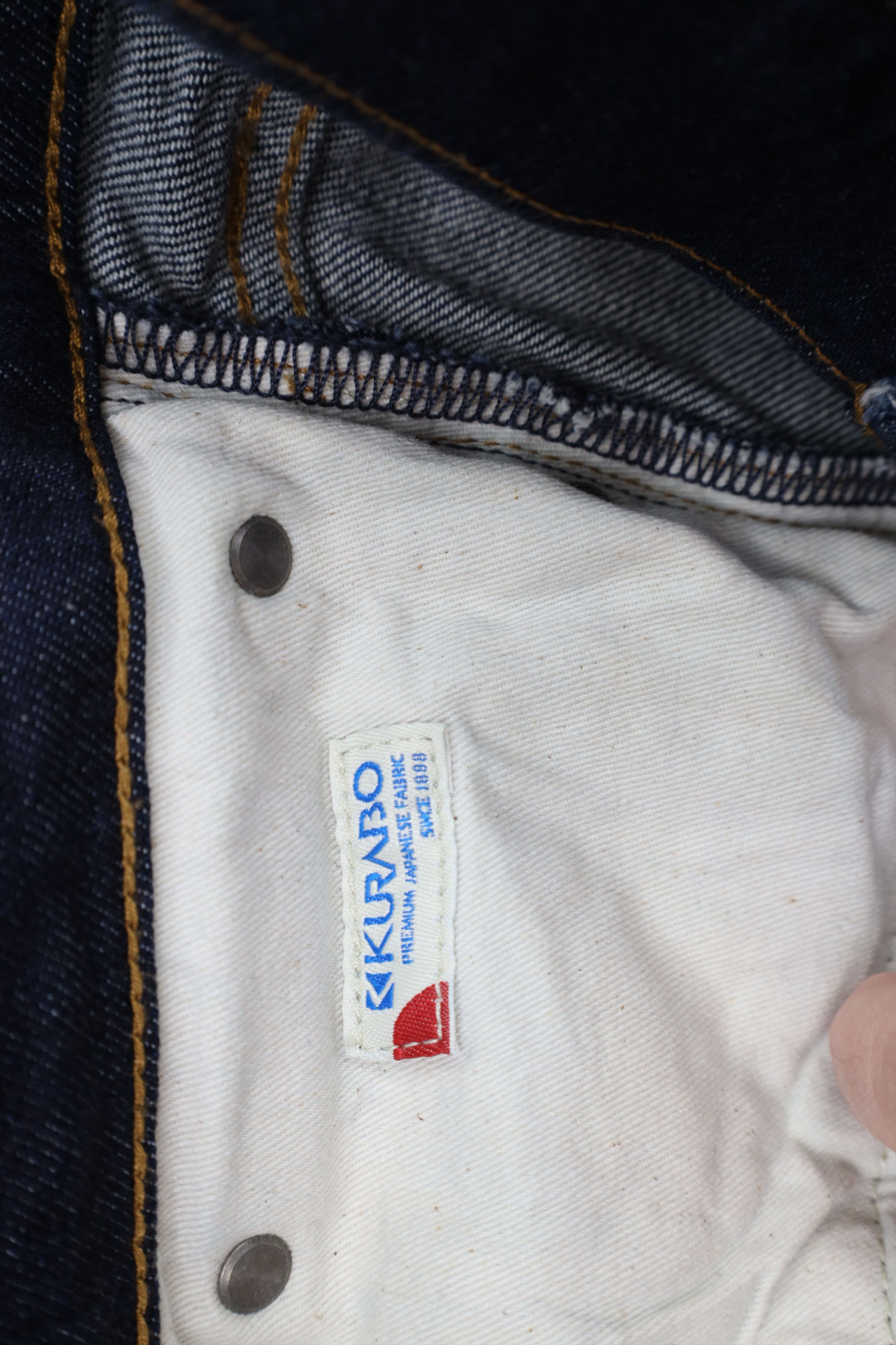J.Crew × Vintage J Crew Skinny Leg Kurabo Japanese Denim Jeans Indigo Blue Size US 33 - 8 Thumbnail