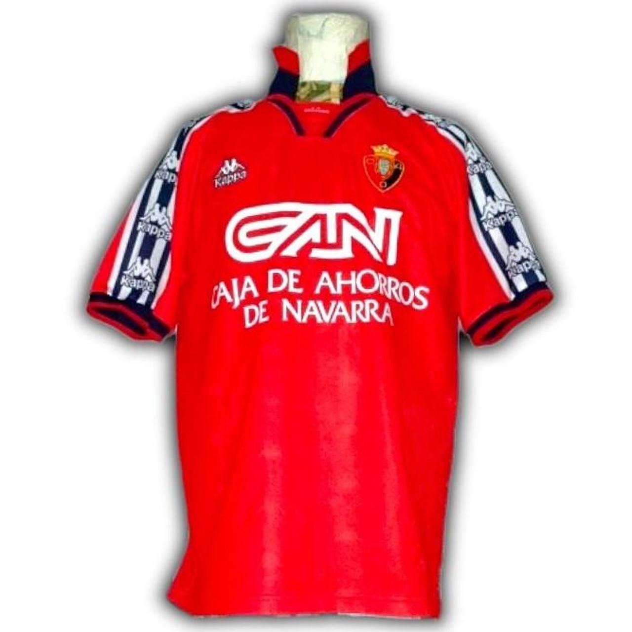 Kappa CA Osasuna Spain 1995 1996 1997 Home Shirt Jersey Size US M / EU 48-50 / 2 - 1 Thumbnail