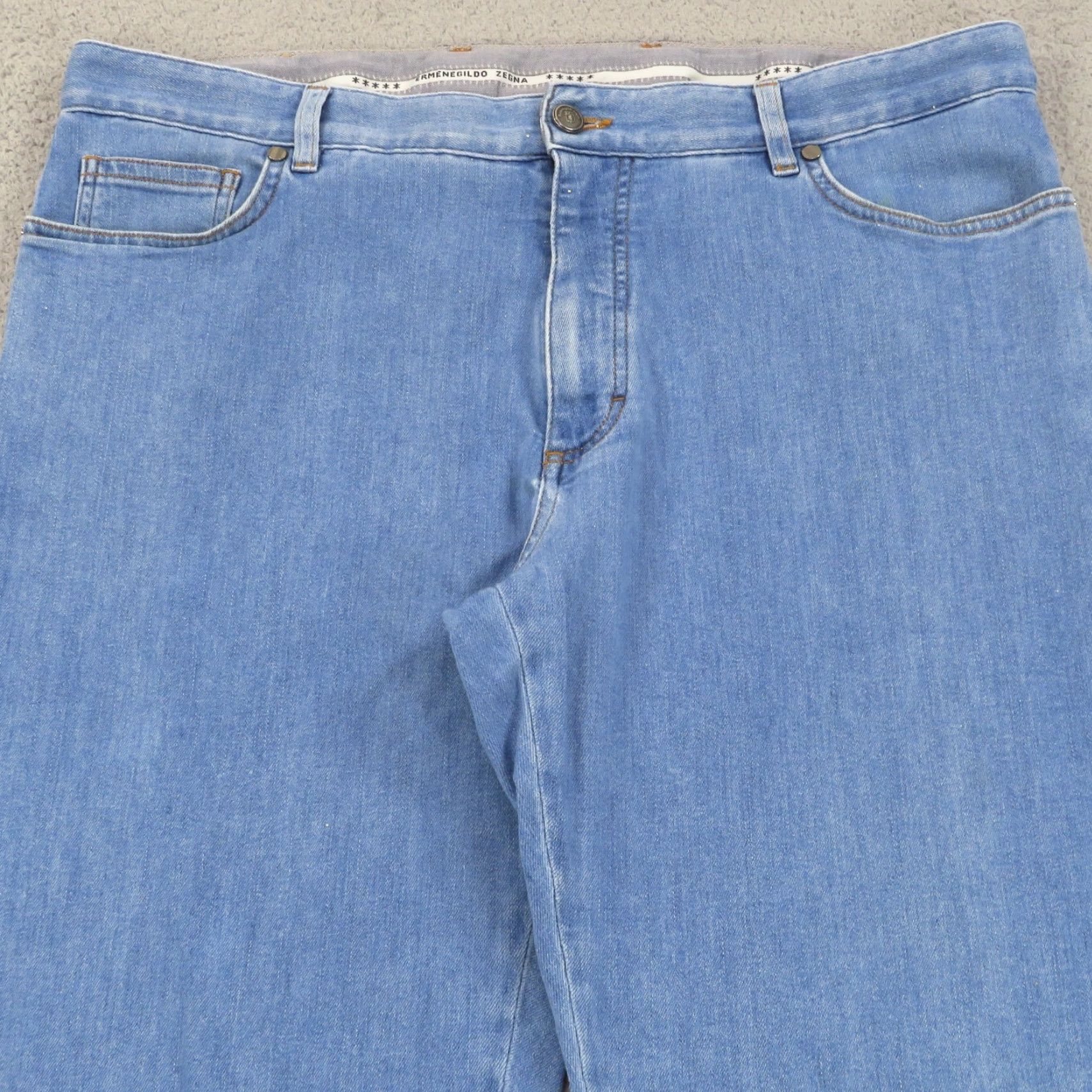 Ermenegildo Zegna Ermenegildo Zegna Jeans Men 40x34 5 Pocket Denim Straight Modern Quiet Luxury Stretch Blue Cotton Denim Size US 39 - 6 Thumbnail
