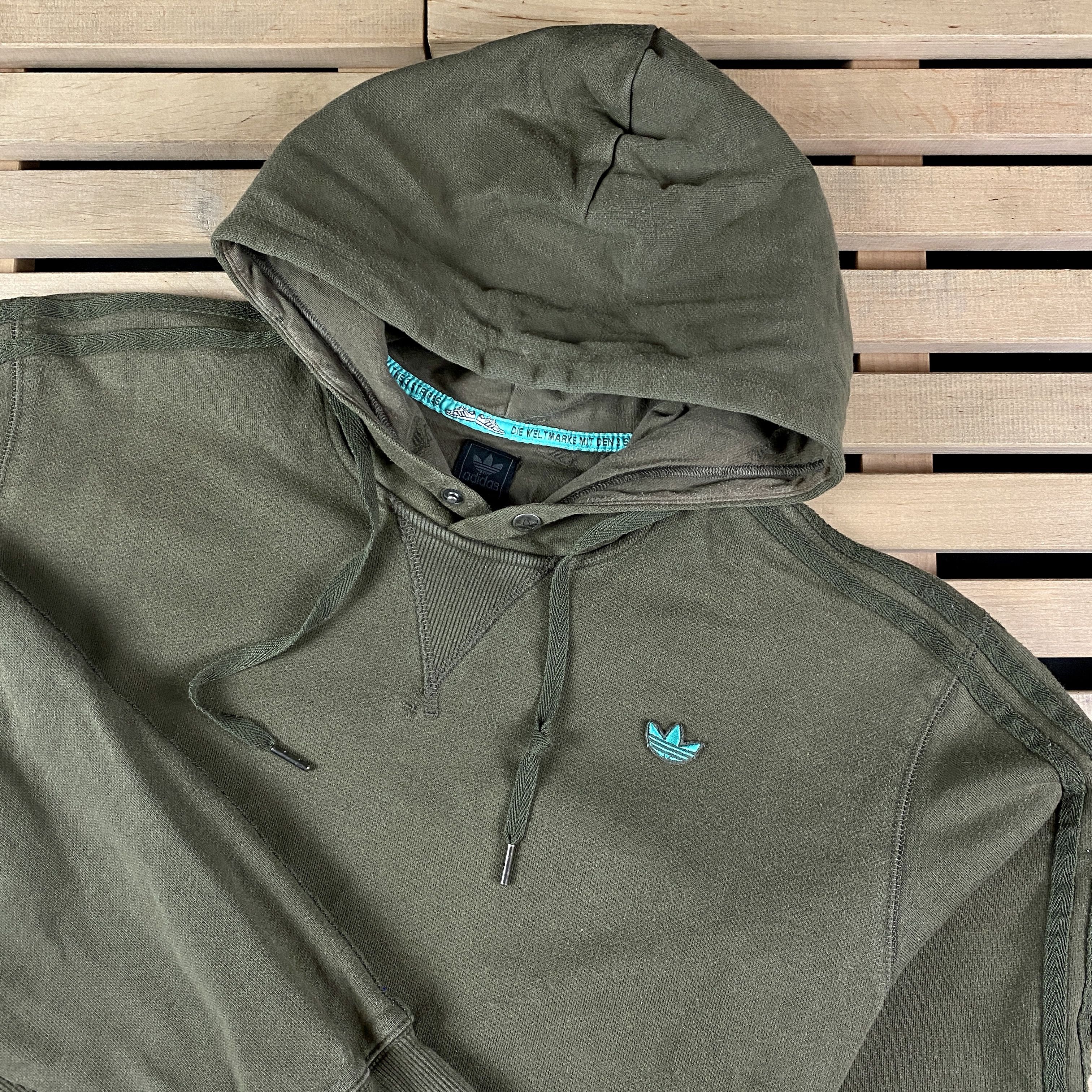 Adidas × Vintage Mens Vintage Hoodie Adidas Originals Size XL Cotton Size US XL / EU 56 / 4 - 2 Thumbnail