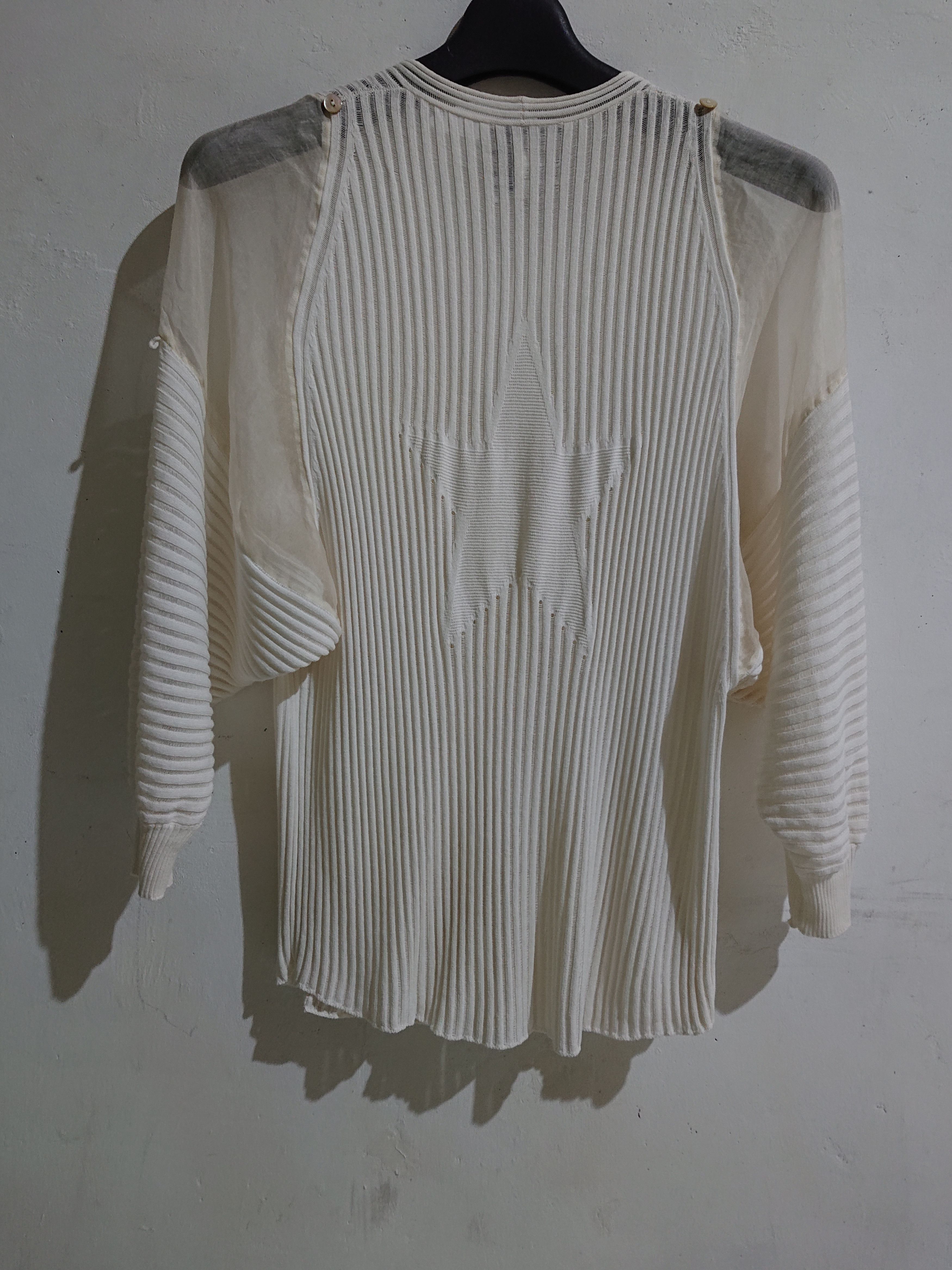 Jean Paul Gaultier Jean paul gaultier knitted chiffon cardigan Size M / US 6-8 / IT 42-44 - 4 Thumbnail