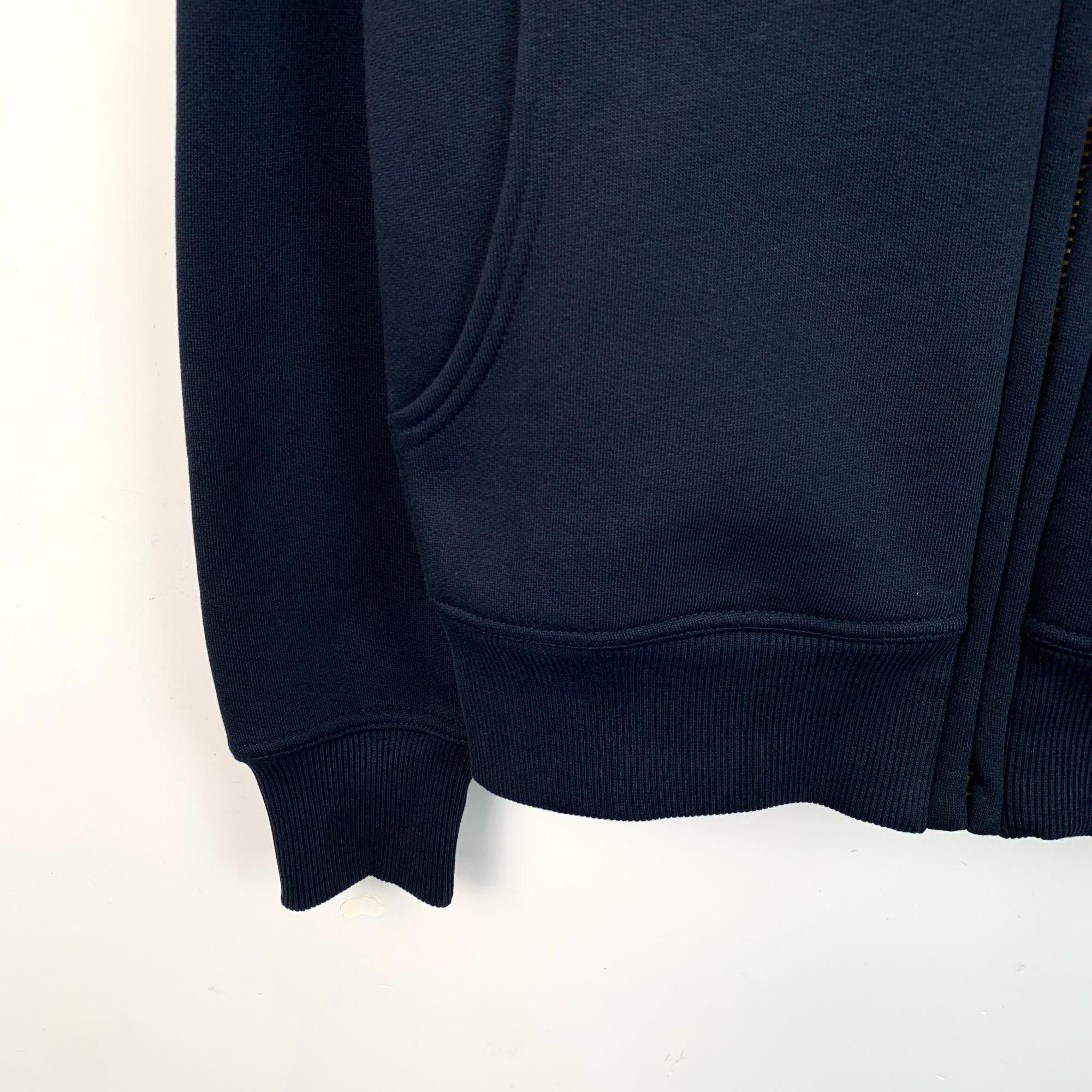Burberry Burberry Deep Blue Cotton Hooded Zip-Up Sweatshirt With Draw Size US M / EU 48-50 / 2 - 4 Thumbnail