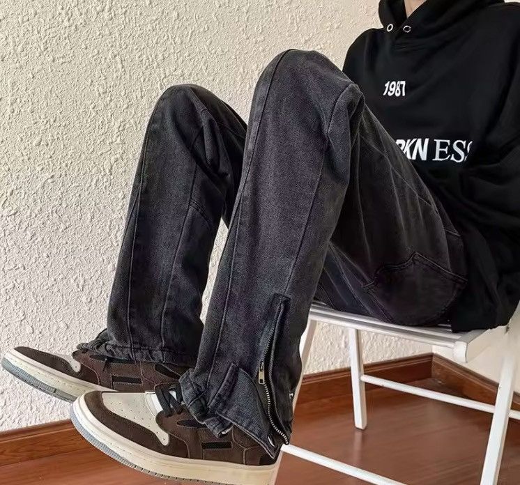 Japanese Brand Ankle Zipper Denim Pant Size US 29 - 3 Thumbnail