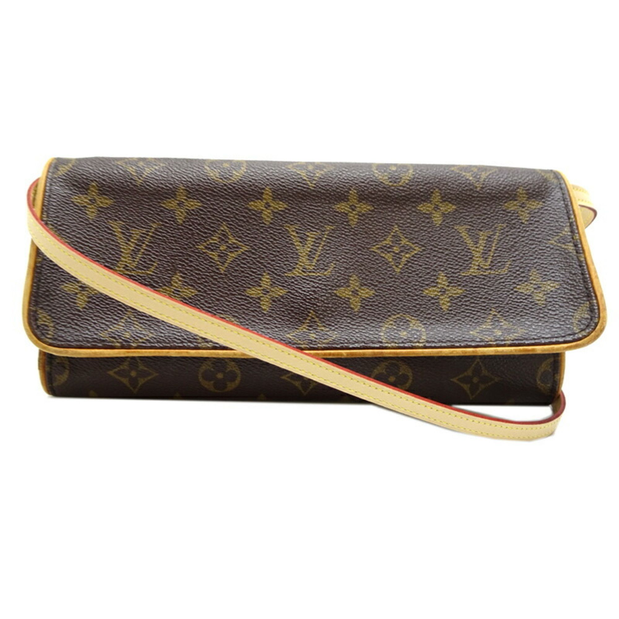 Louis Vuitton Louis Vuitton Pochette Twin GM Women's Shoulder Bag M51852 Monogram Brown Size ONE SIZE - 1 Thumbnail