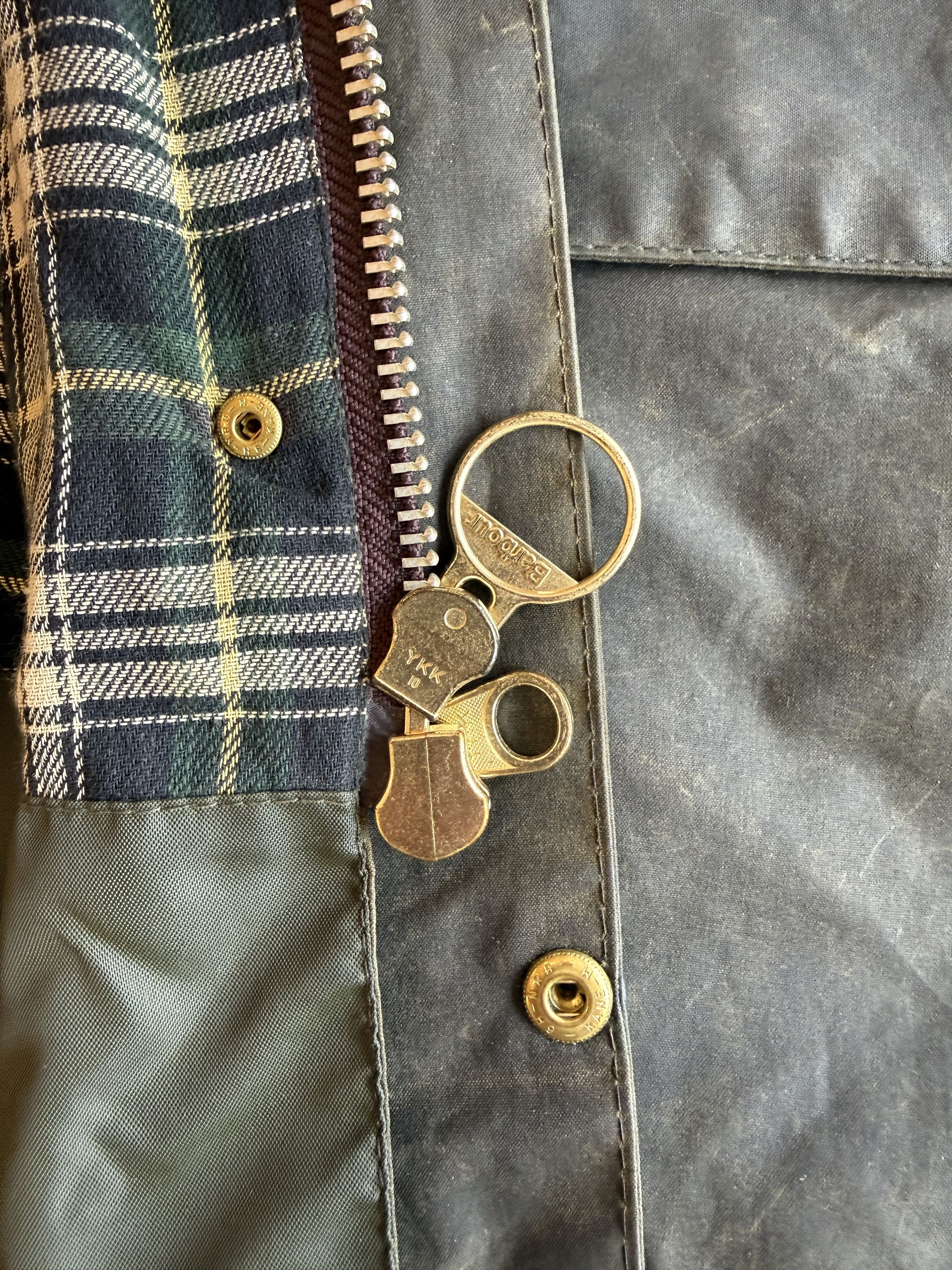 Barbour Barbour Border Waxed Jacket Olive Green Size Made in England Size US XXL / EU 58 / 5 - 5 Thumbnail