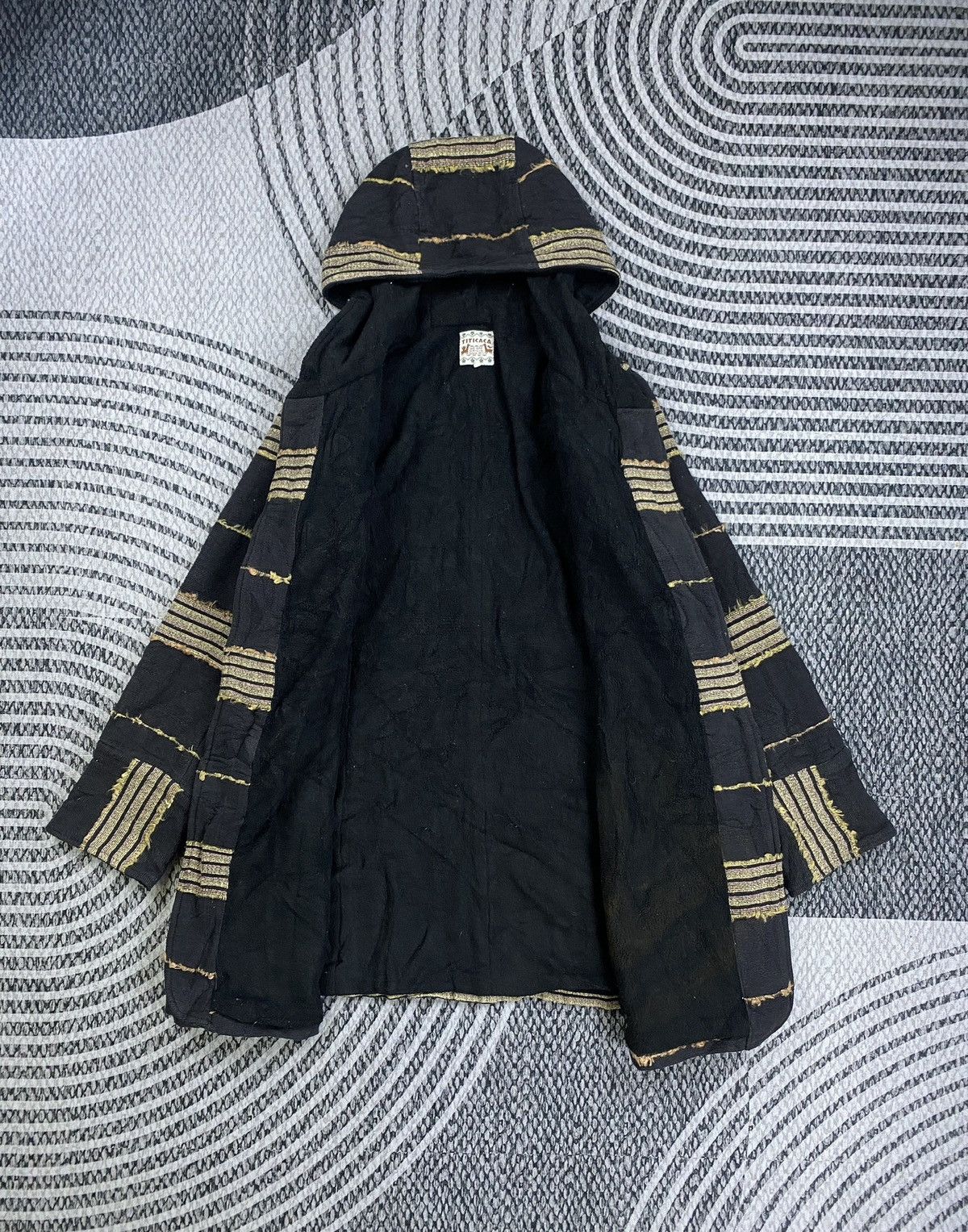 Native Vintage Titicaca Navajo Native Wool Duffle Hoodie Jacket Size US M / EU 48-50 / 2 - 7 Thumbnail