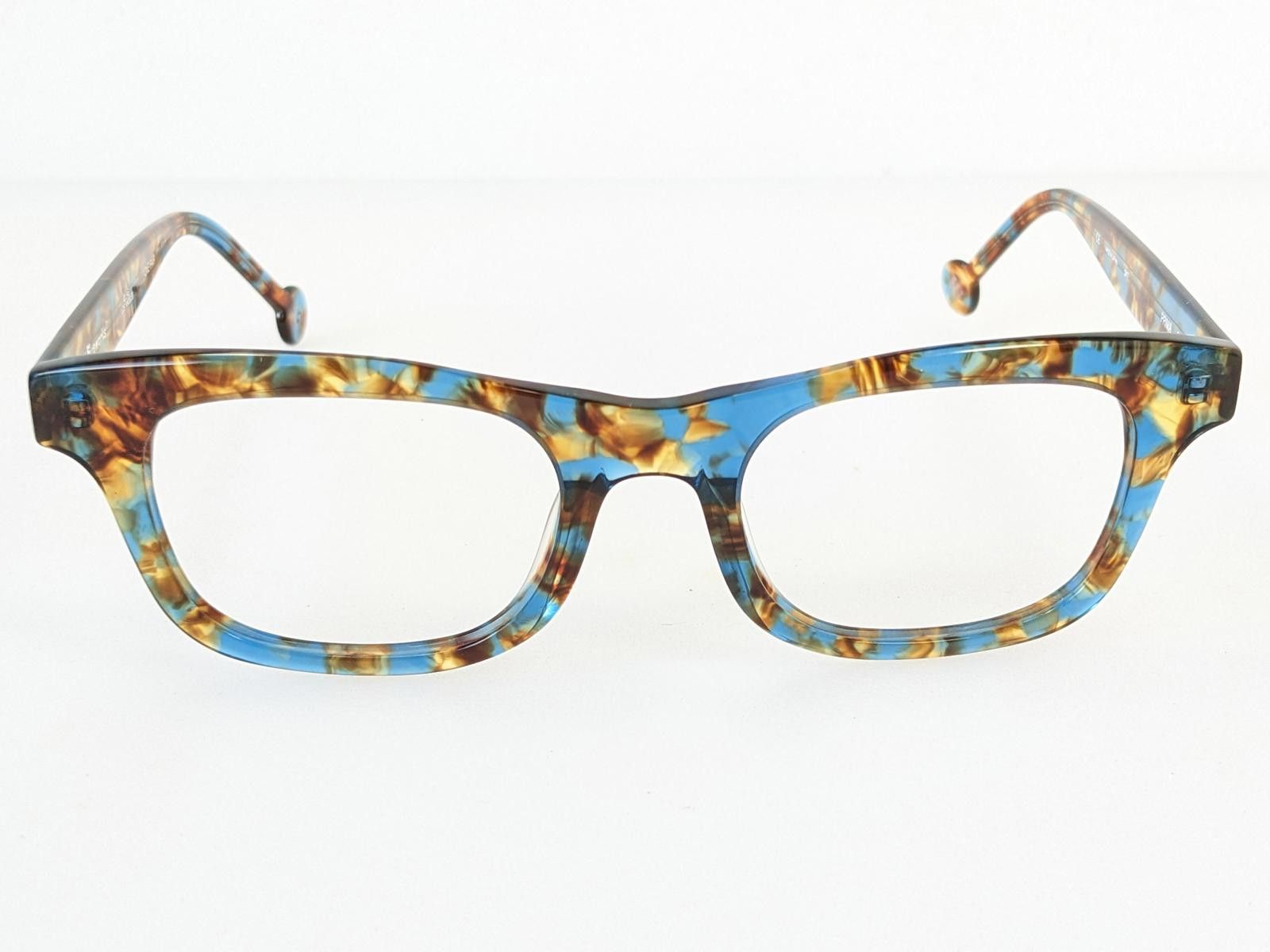 l.a.Eyeworks L.A. Eyeworks Japan Prima 0917 Eyeglasses Blue Tortoise Size ONE SIZE - 3 Thumbnail