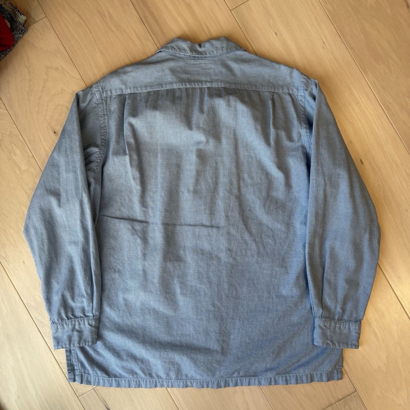 Polo Ralph Lauren × Vintage Vintage Polo Ralph Lauren Loop Collar Shirt M Blue Cotton Size US M / EU 48-50 / 2 - 7 Thumbnail