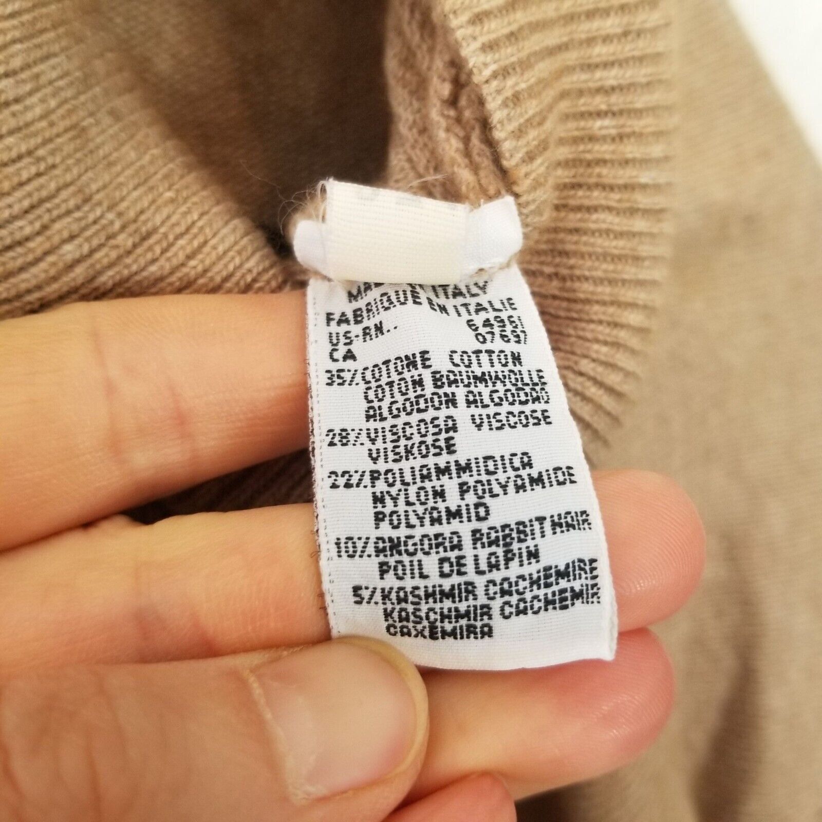 United Colors Of Benetton United Colors Of Benetton Angora Cashmere Turtleneck Sweater Size XXL / US 16-18 / IT 52-54 - 7 Thumbnail