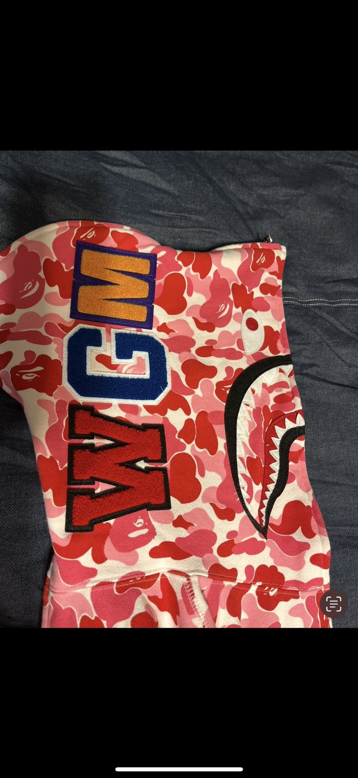 Bape ABC Camo Split Half Shark Full Zip Hoodie Size US XL / EU 56 / 4 - 11 Thumbnail