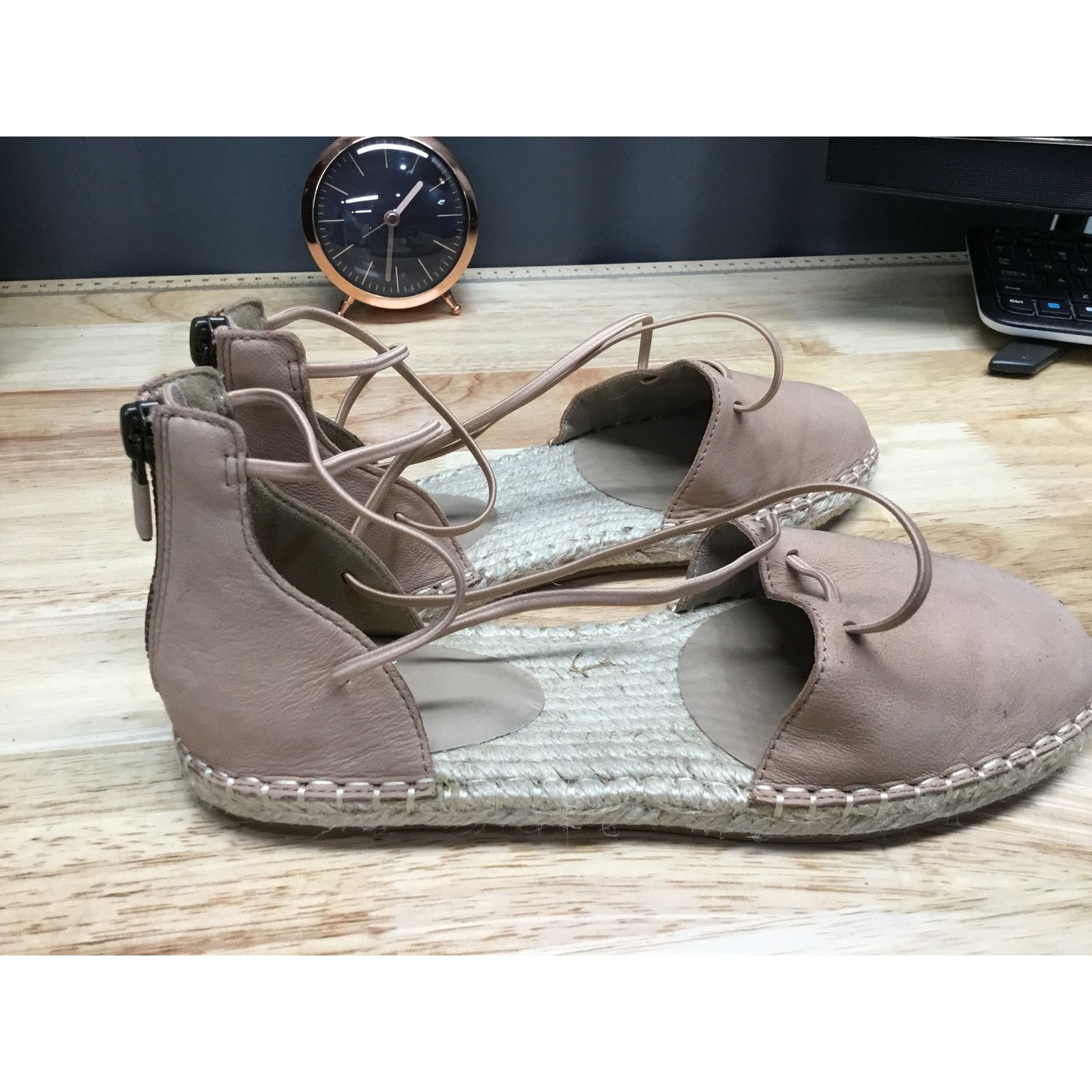 Eileen Fisher Eileen Fisher D'Orsay Lee Pink Espadrille Sandals Women's Size US 7 / IT 37 - 2 Thumbnail