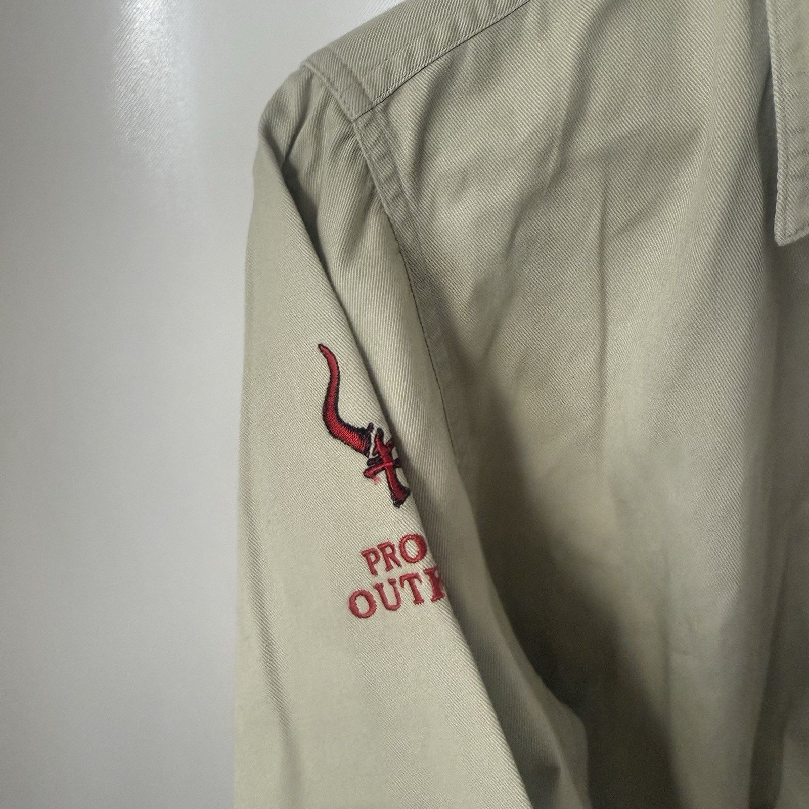Roper Roper Shirt 100% Cotton Tan Embroidered Button Up Rodeo Size L / US 10 / IT 46 - 5 Thumbnail