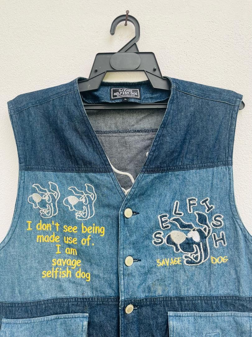 Japanese Brand Vintage Savege Selfish Dog Japanese Designer Fashion Style Size US M / EU 48-50 / 2 - 3 Thumbnail