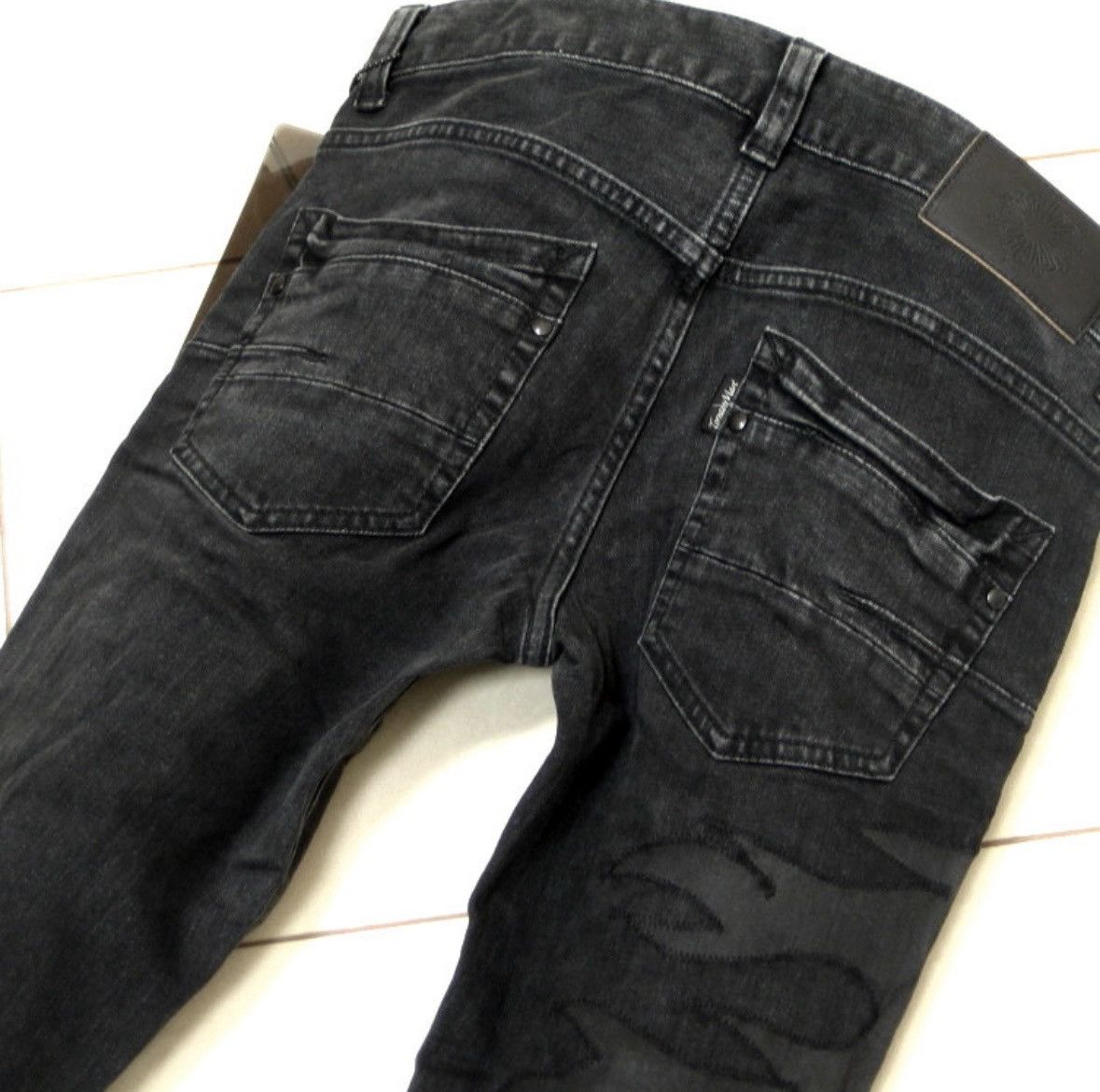Tornado Mart Tornado Mart Fire Stitch Flare Jeans Size US 33 - 4 Thumbnail